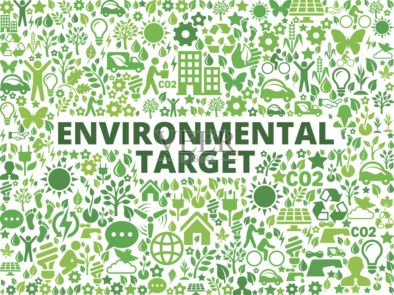 环境目标环境保护矢量图标模式插画图片素材