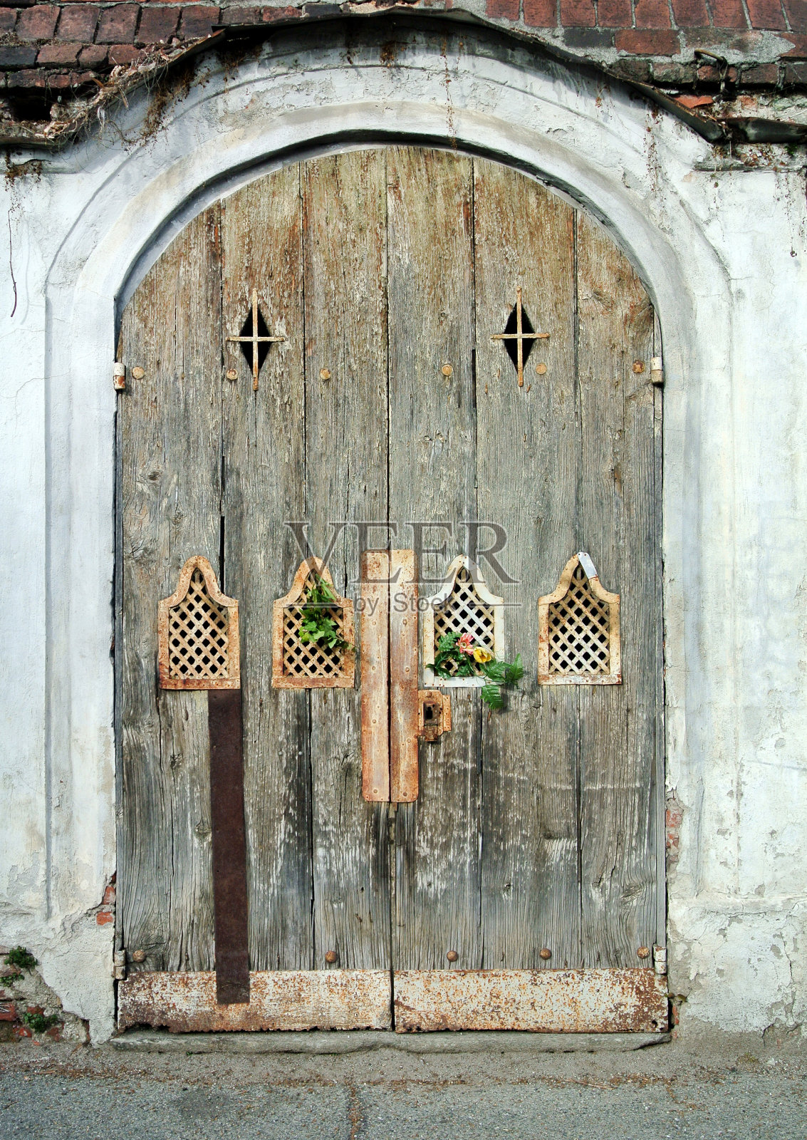 古木门的细节照片摄影图片
