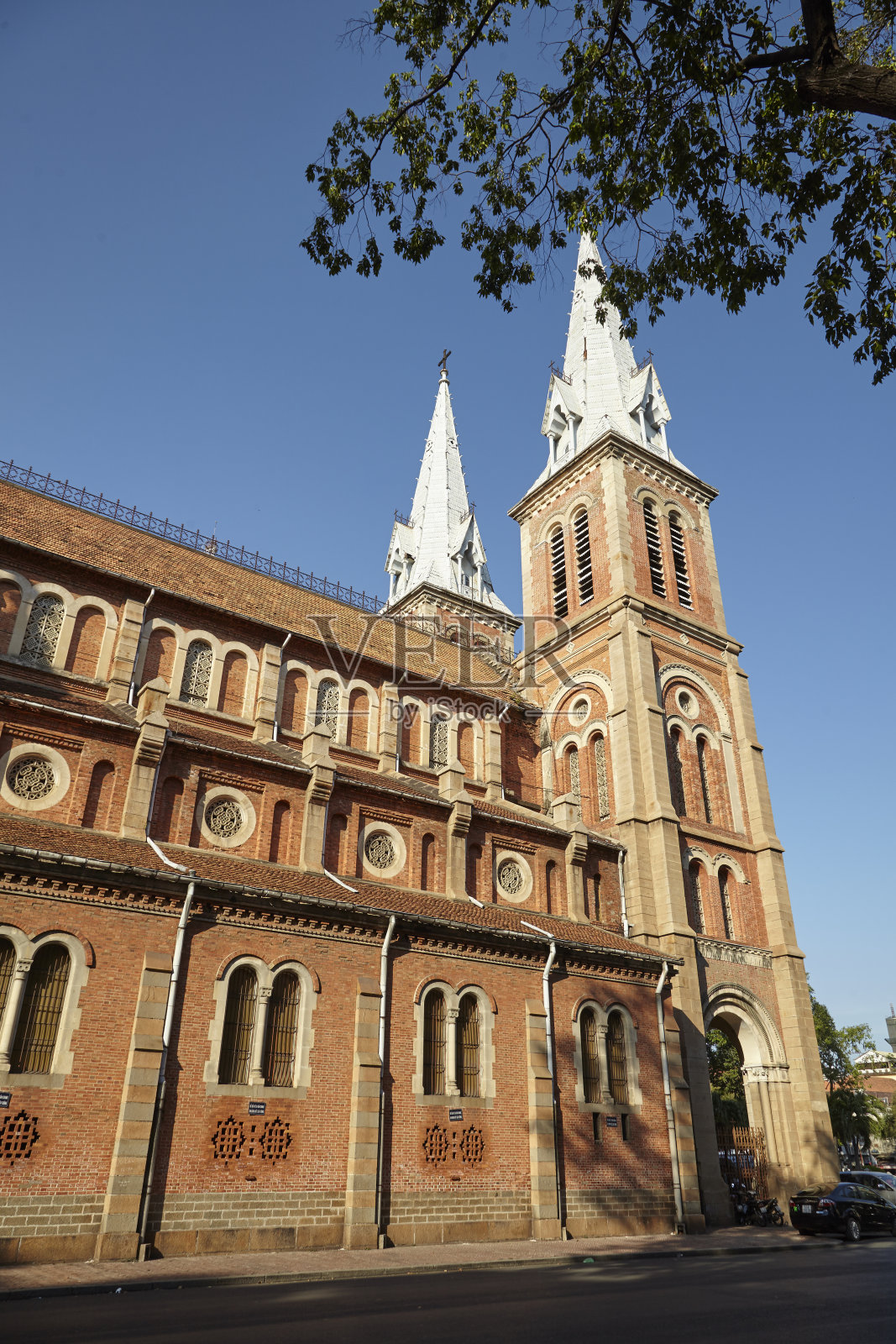 越南西贡教堂建筑照片摄影图片