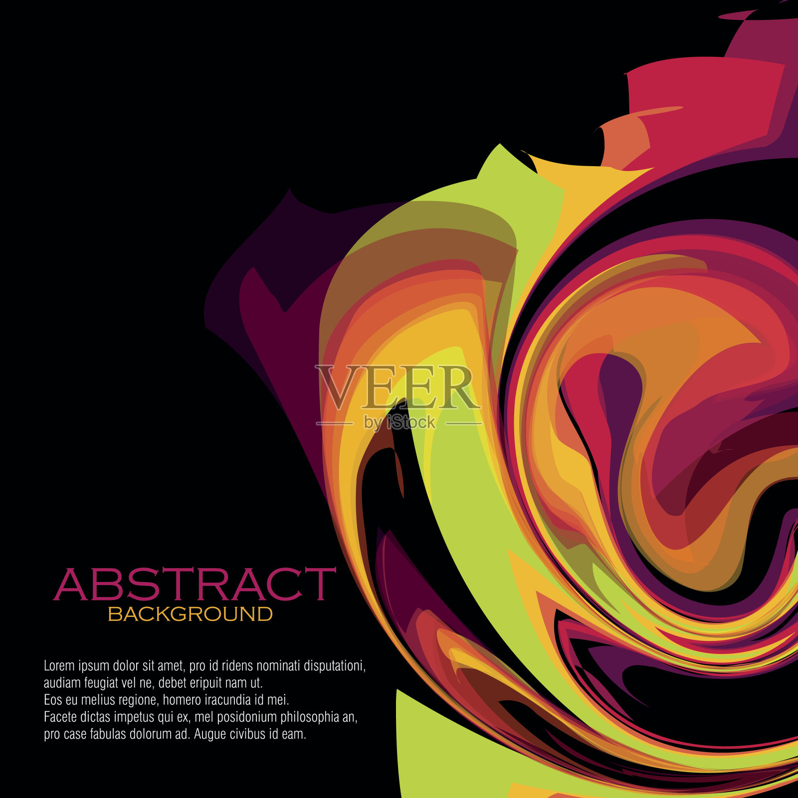 美丽的抽象背景插画图片素材