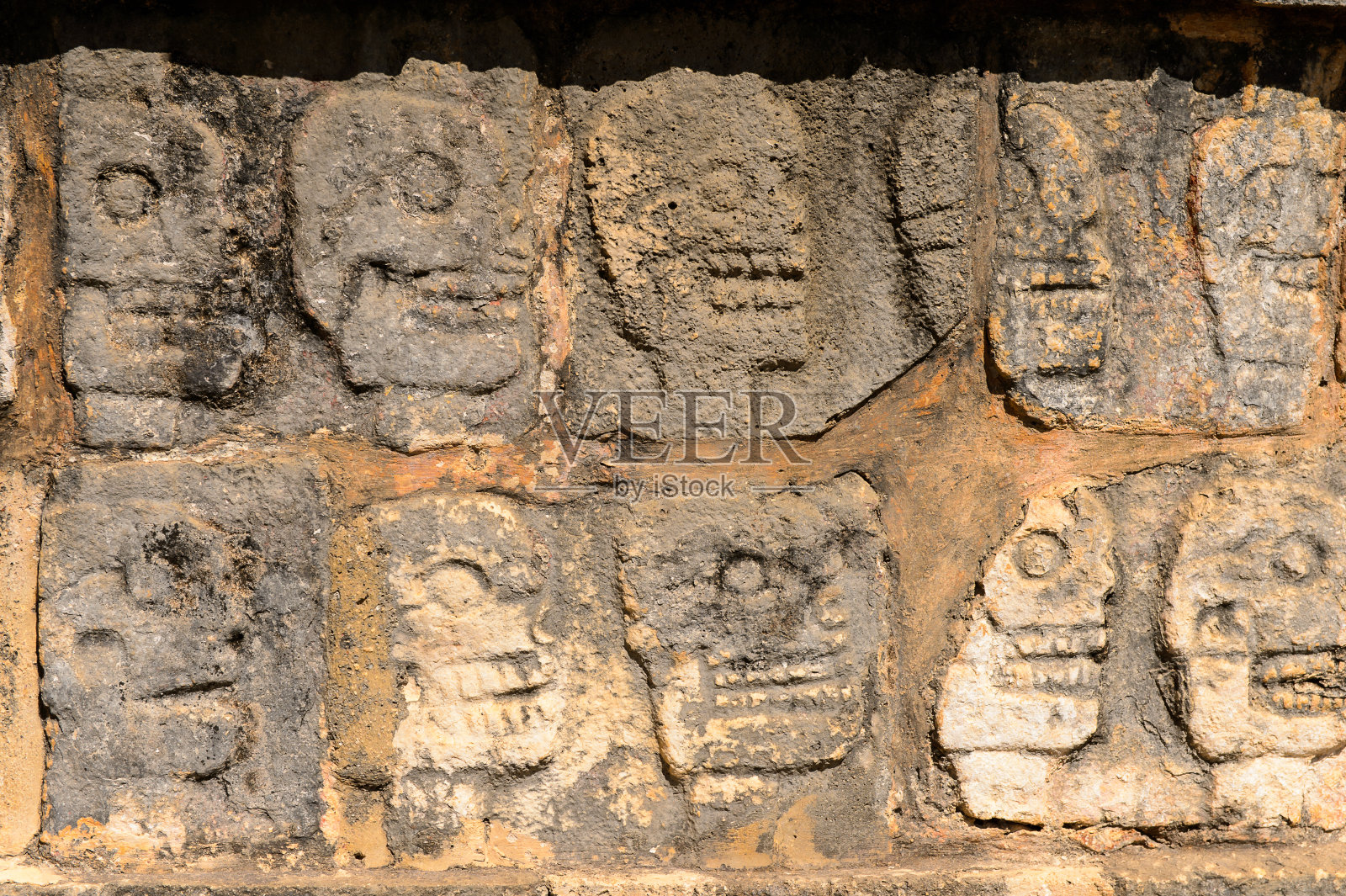 金星平台，奇琴伊察，蒂纳姆市，尤卡坦州。它是哥伦布发现美洲大陆前的一座大型城市，由末世经典时期的玛雅人建造。联合国教科文组织世界遗产照片摄影图片