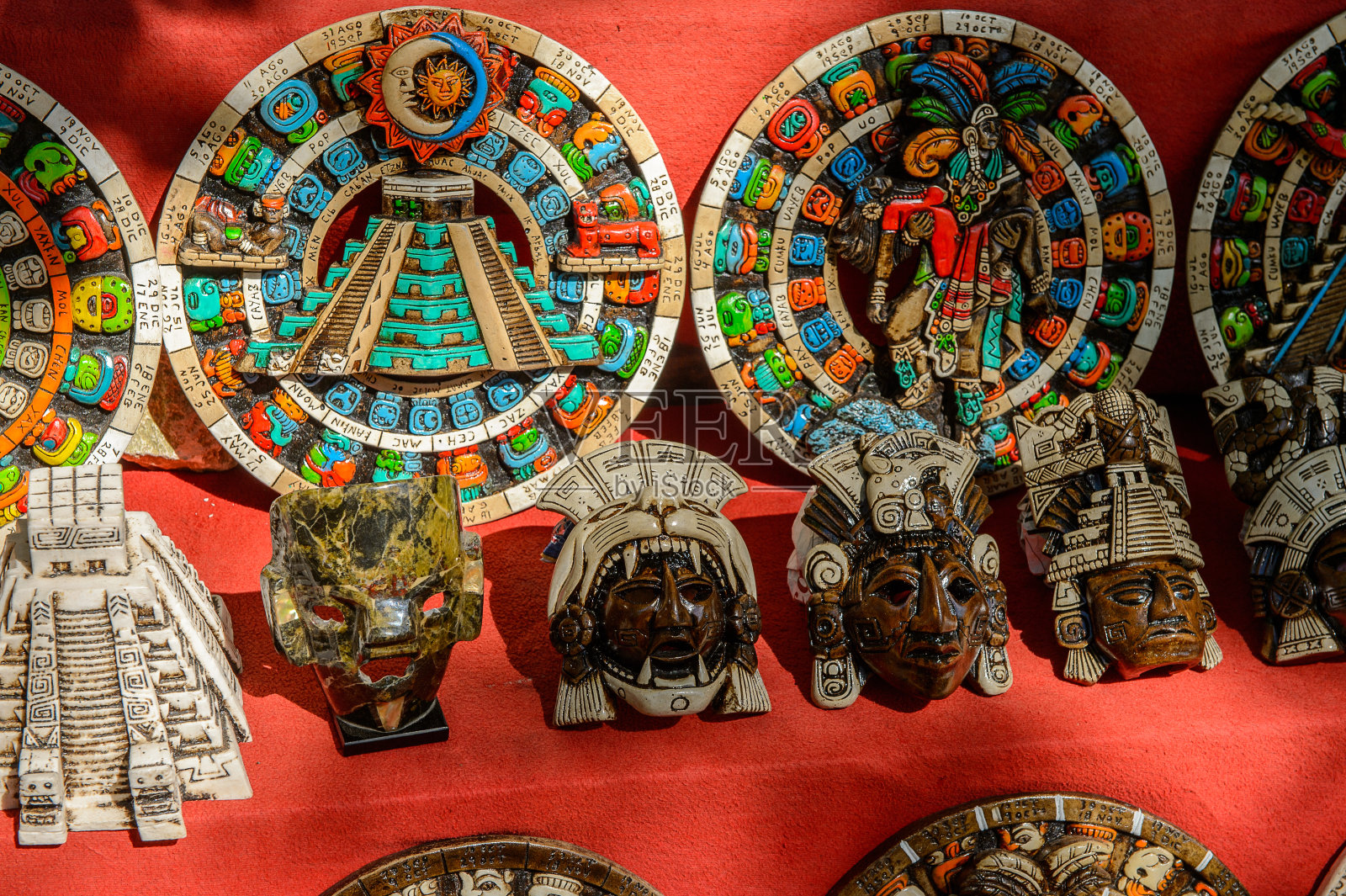 真实的玛雅文明手工纪念品照片摄影图片