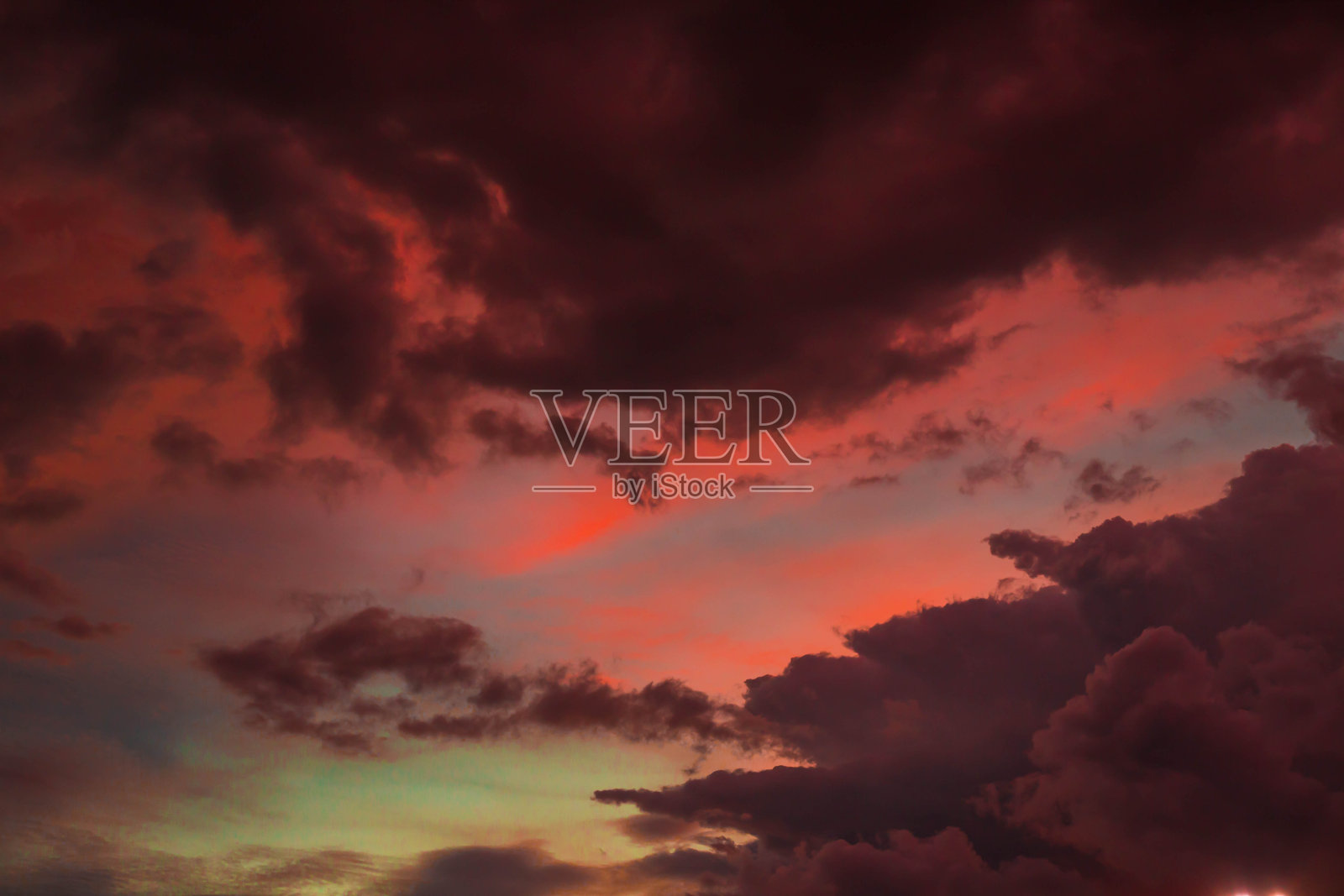 美丽的晚霞照片摄影图片