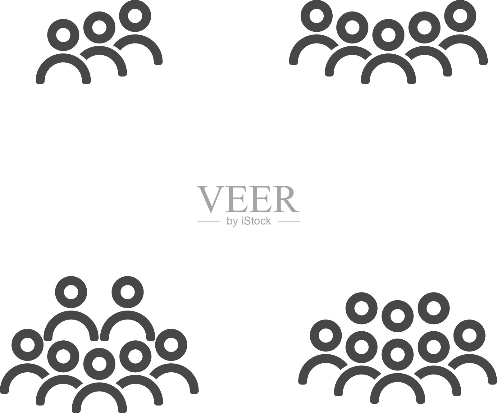 People Icon工作组Team Vector插画图片素材