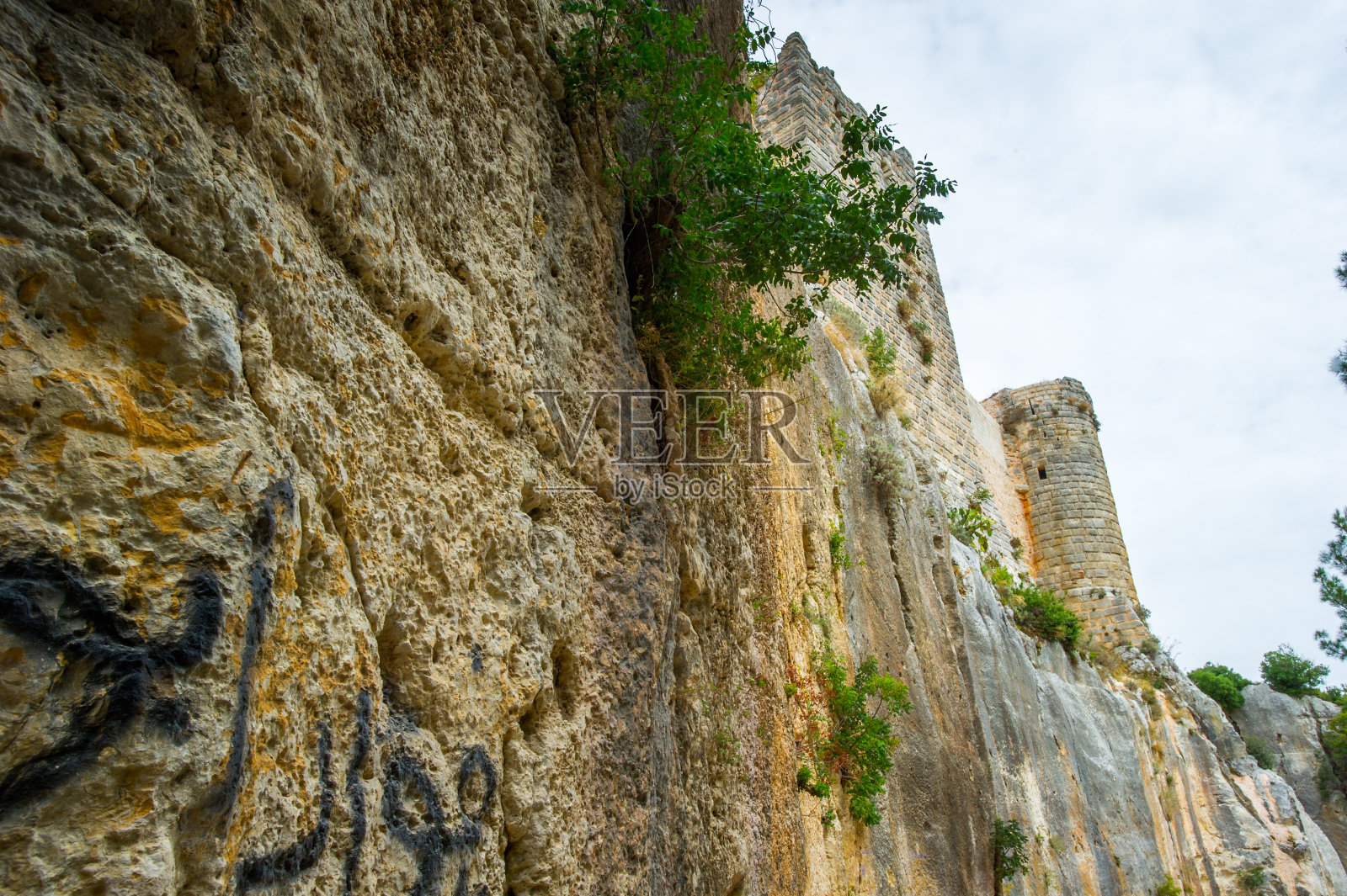 叙利亚古代城堡遗址照片摄影图片