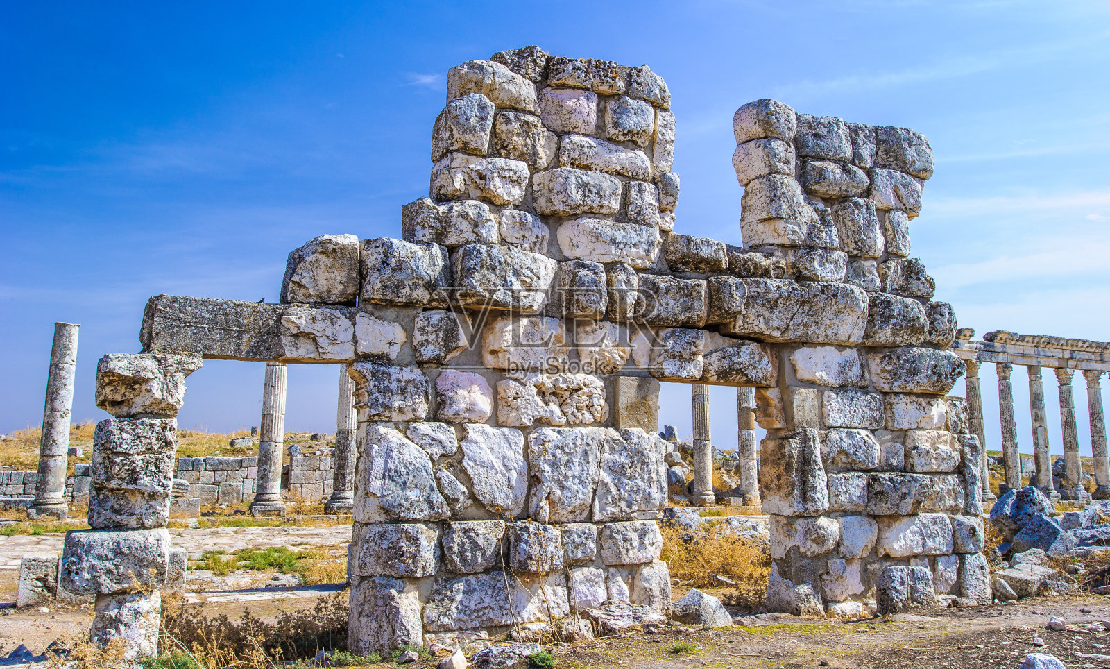 叙利亚阿帕米亚遗址照片摄影图片