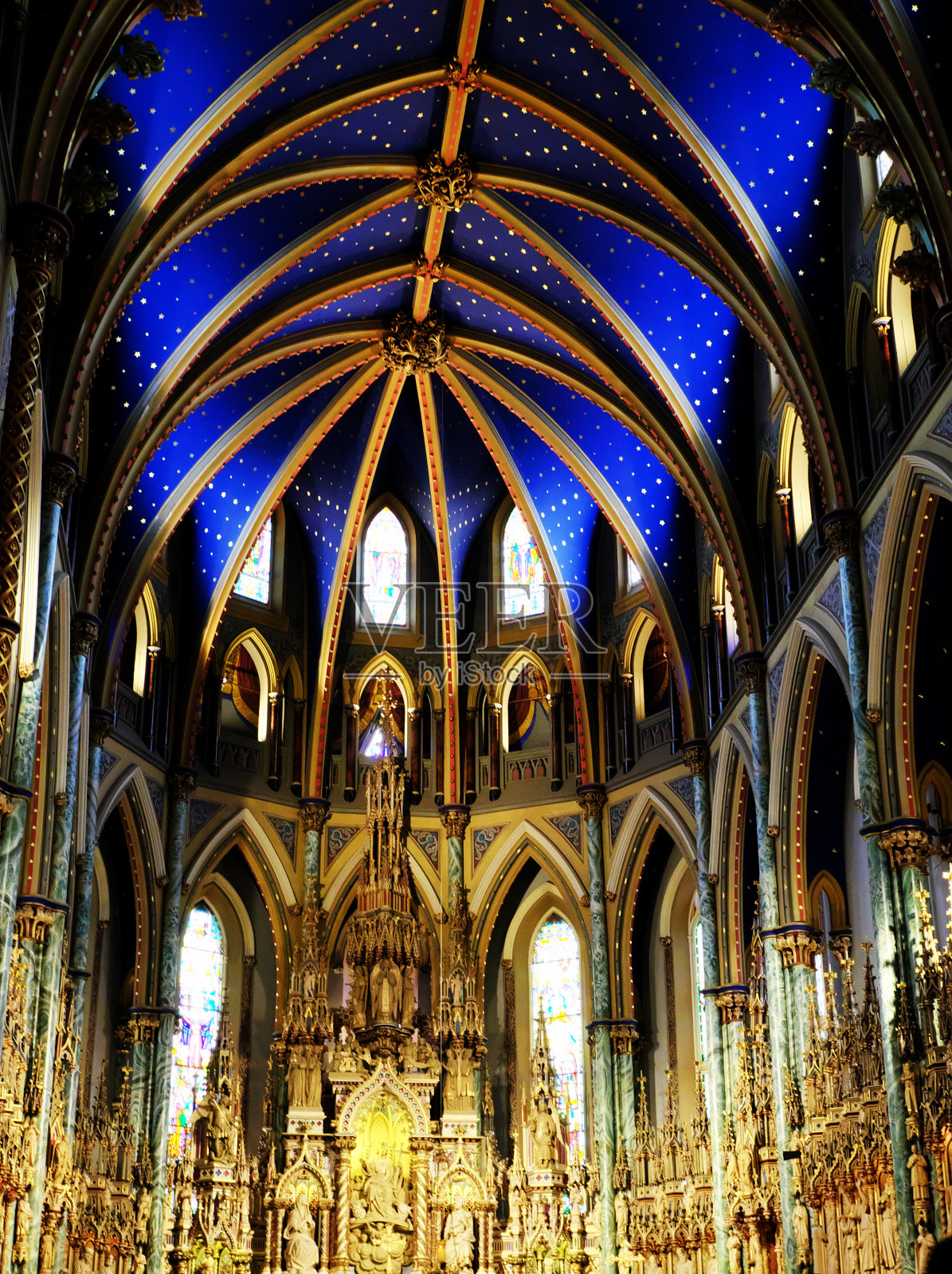 渥太华圣母院大教堂照片摄影图片