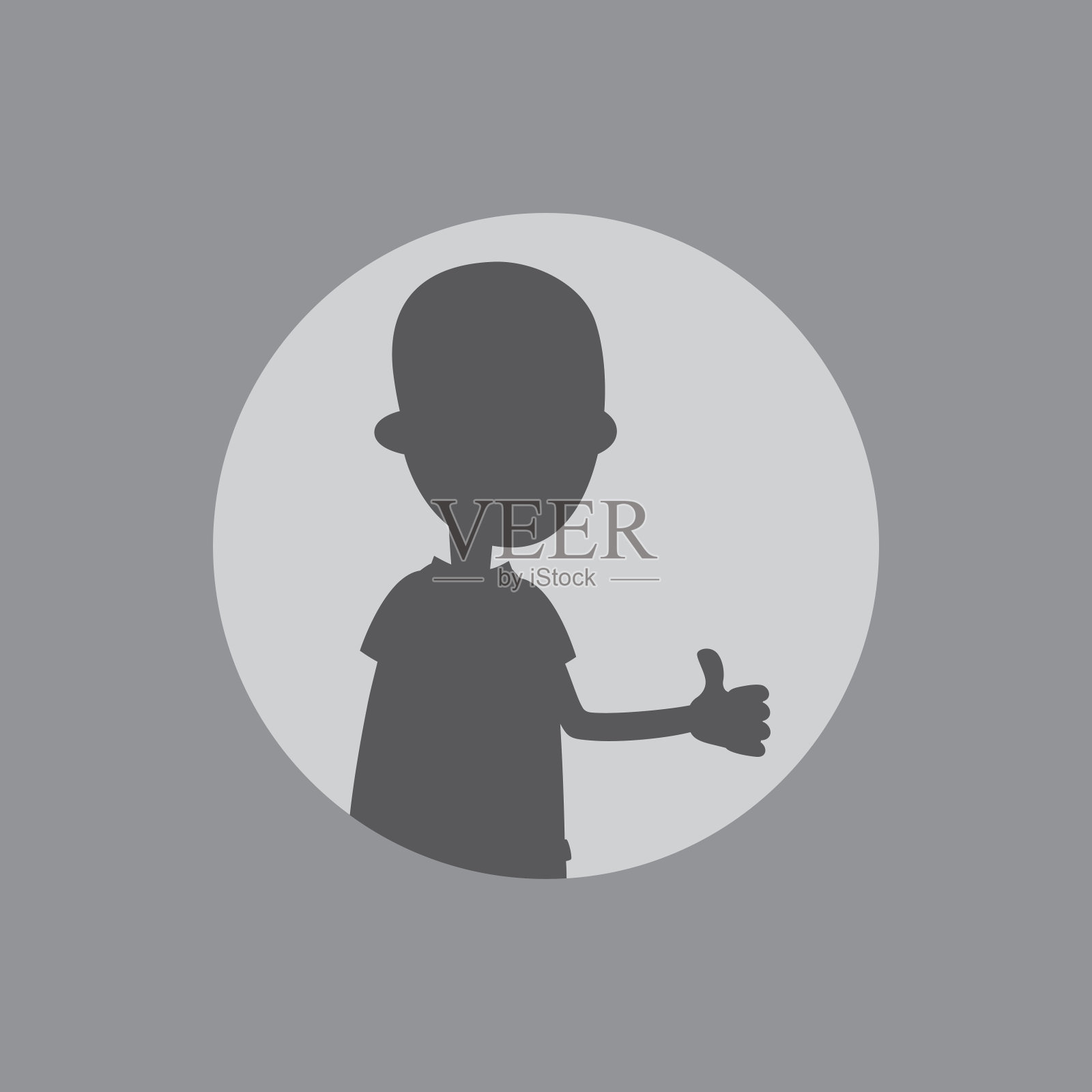 剪影人艺术设计元素图片