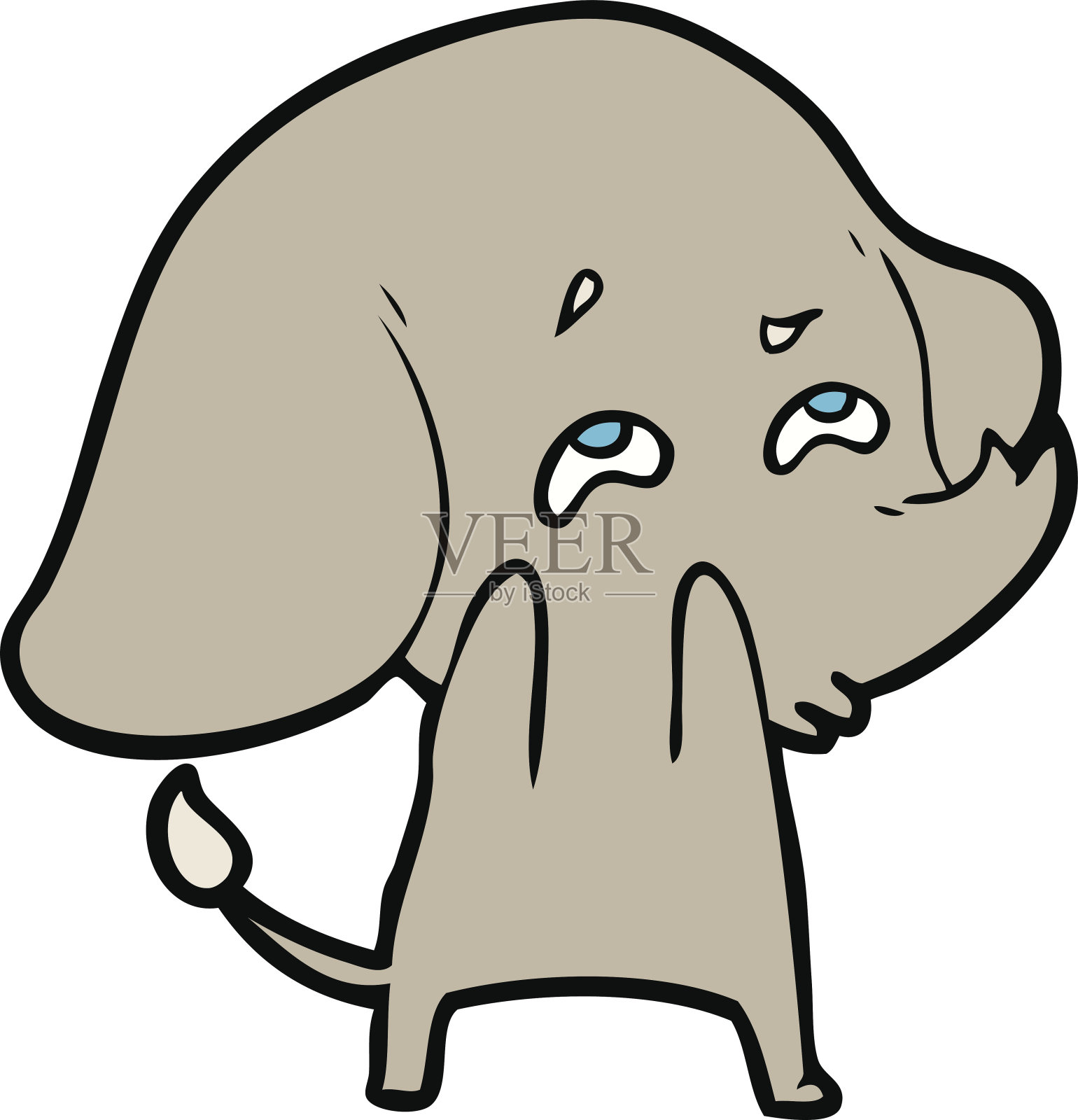 卡通象记忆设计元素图片