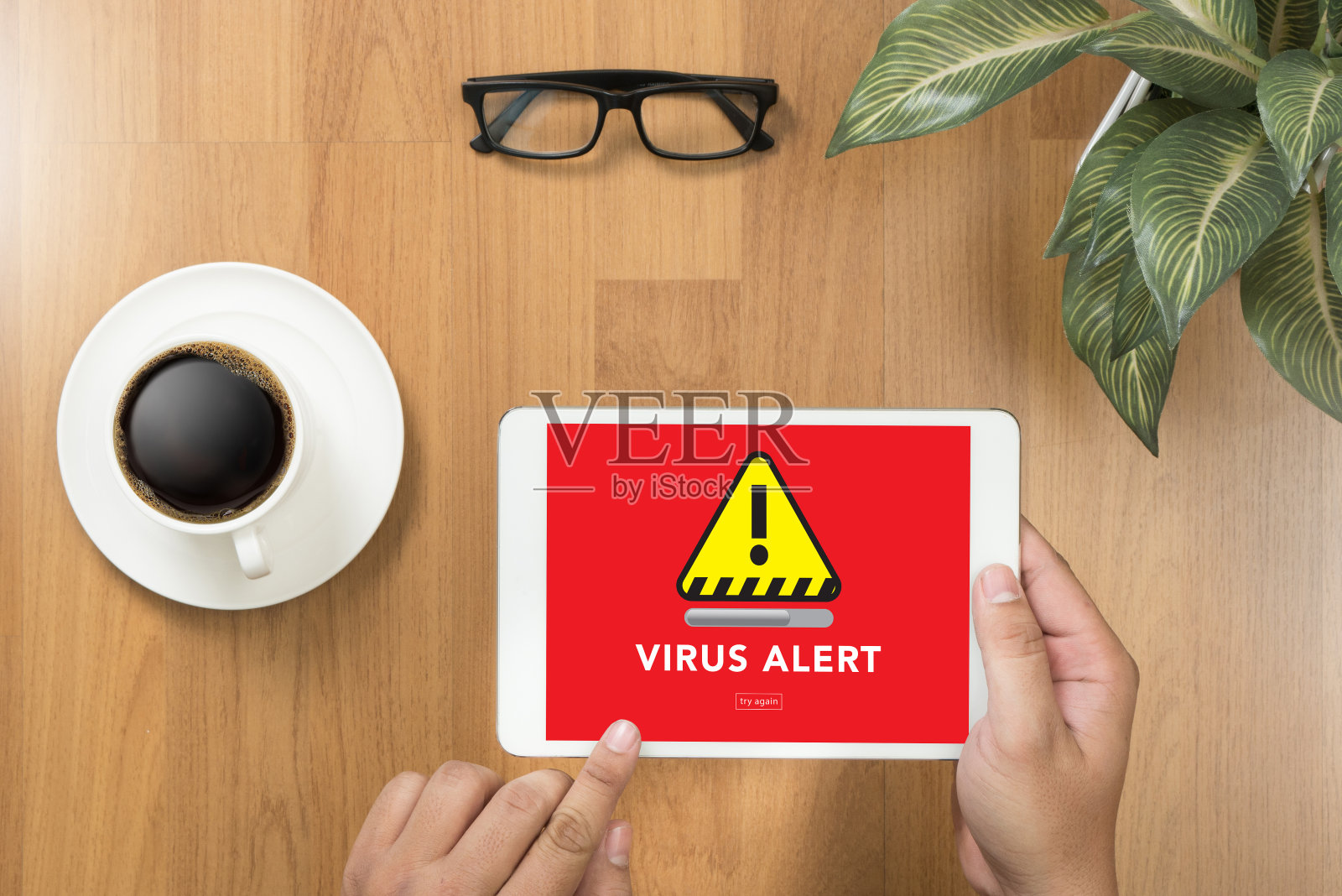 病毒警报警告数字浏览防火墙黑客保护概念照片摄影图片