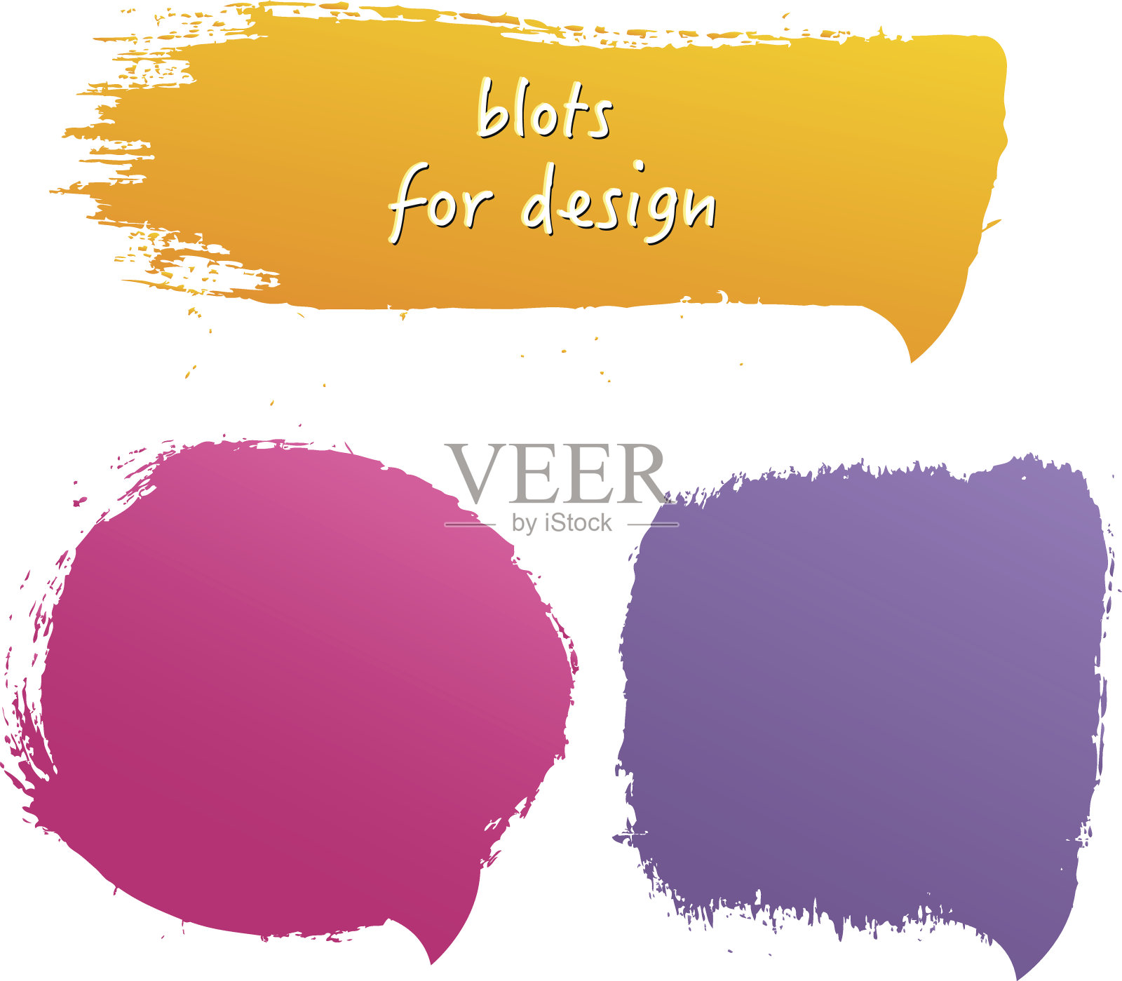 墨迹图设置插画图片素材