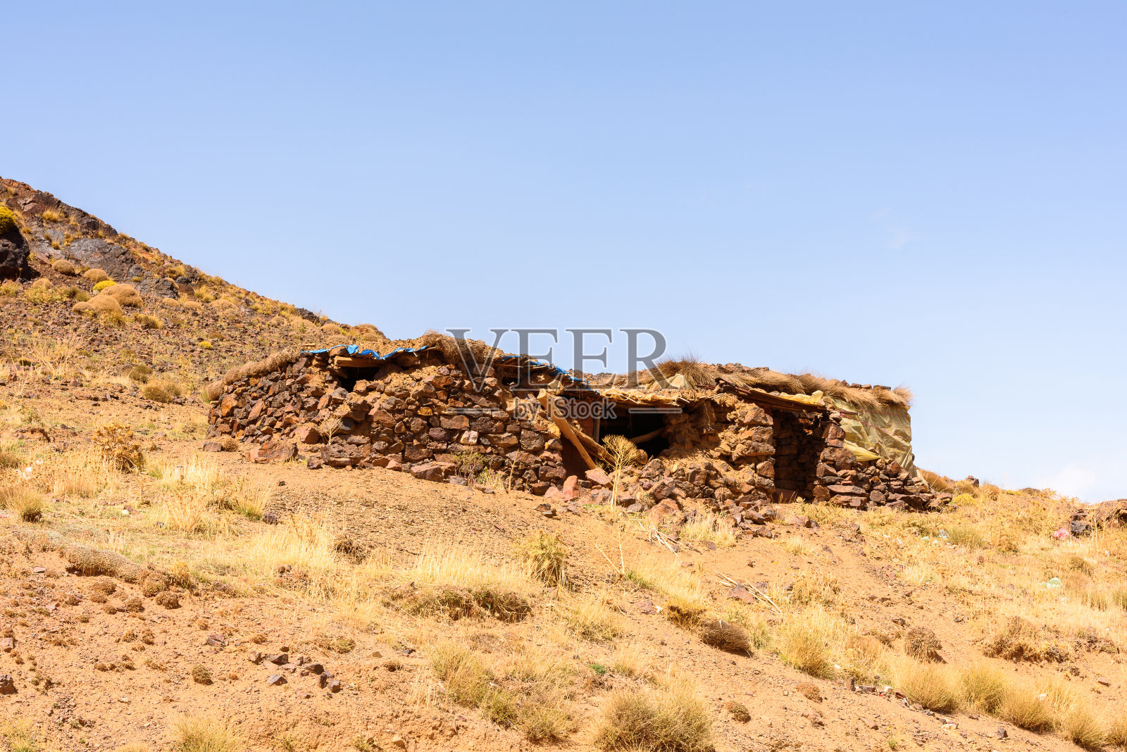 艾特本哈杜沙漠，一个要塞城市，以前从撒哈拉到马拉喀什的商队通道。联合国教科文组织世界遗产，摩洛哥照片摄影图片