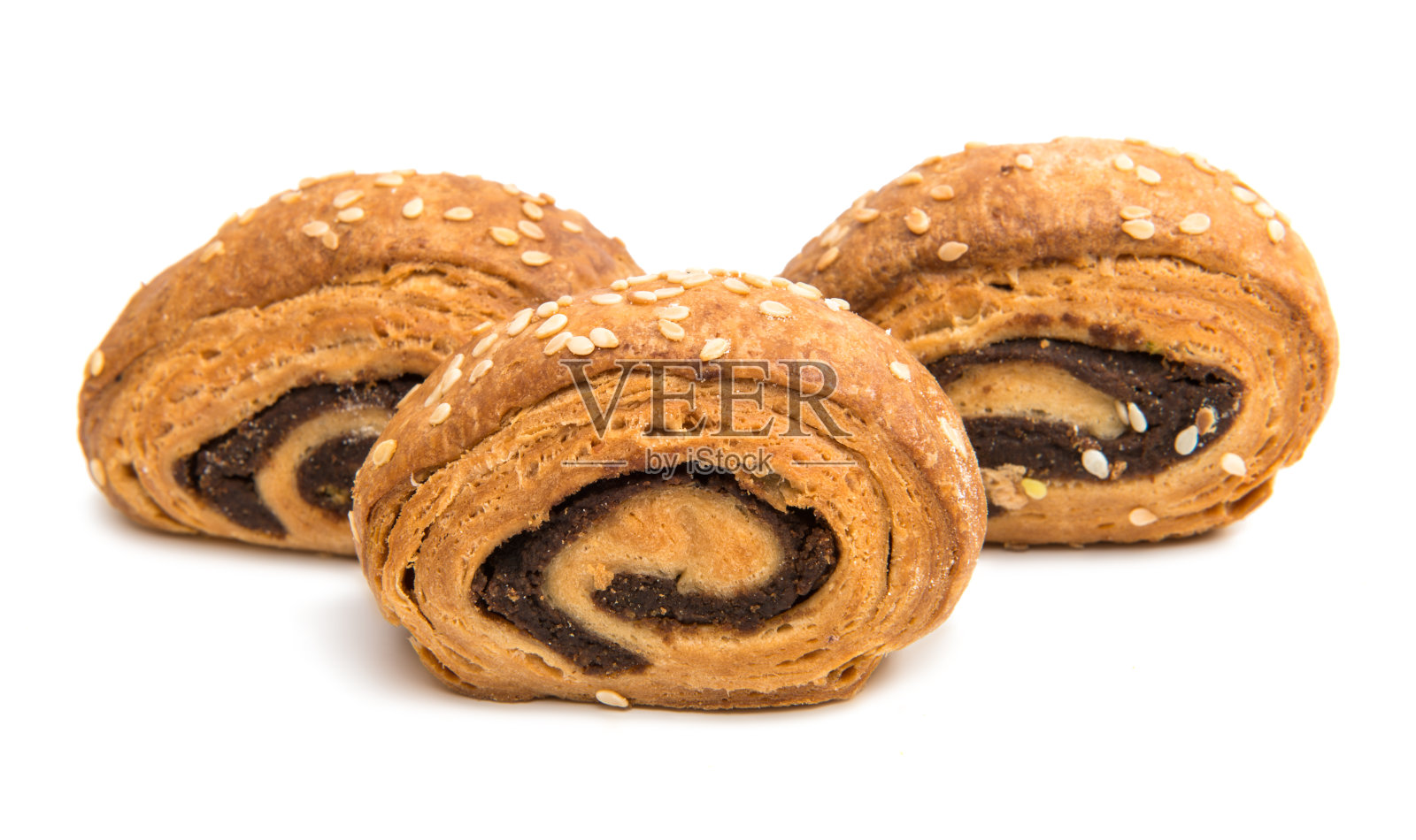 撒有芝麻的饼干照片摄影图片