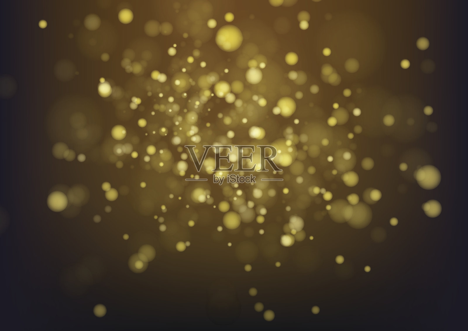 金色抽象散景背景。矢量图插画图片素材