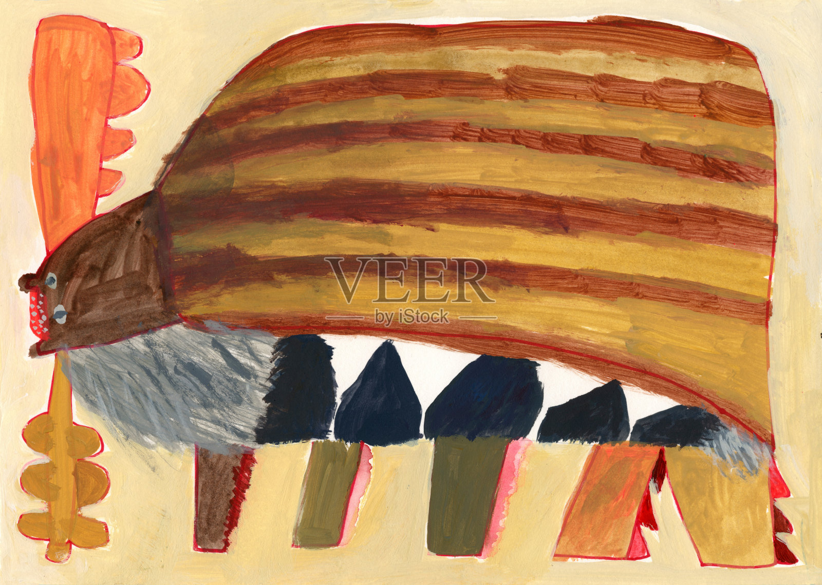 金龟子插画图片素材