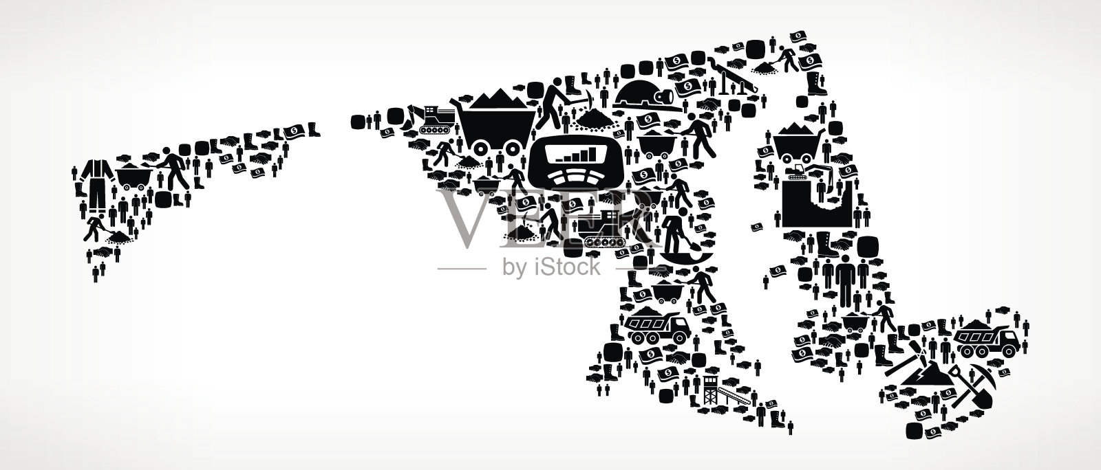 马里兰矿业矢量图插画图片素材