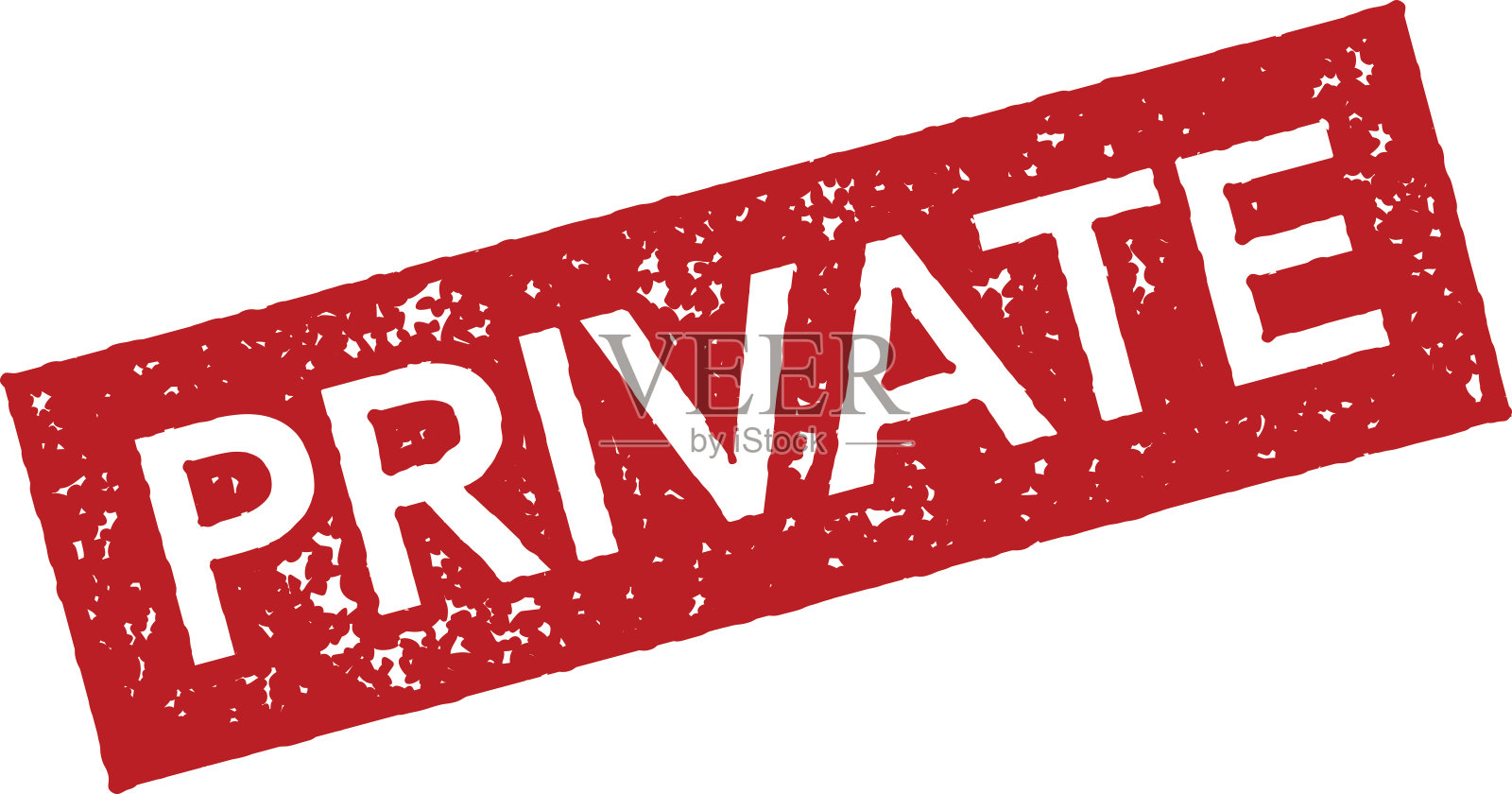 红色橡皮图章图标上透明的背景插画图片素材