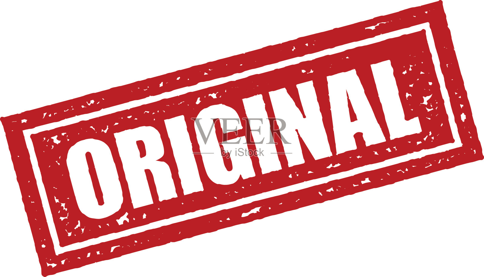 红色橡皮图章图标上透明的背景插画图片素材