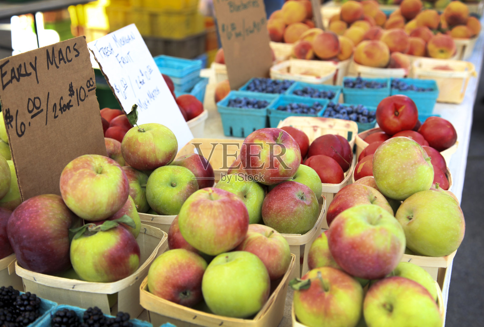 农贸市场的水果摊照片摄影图片