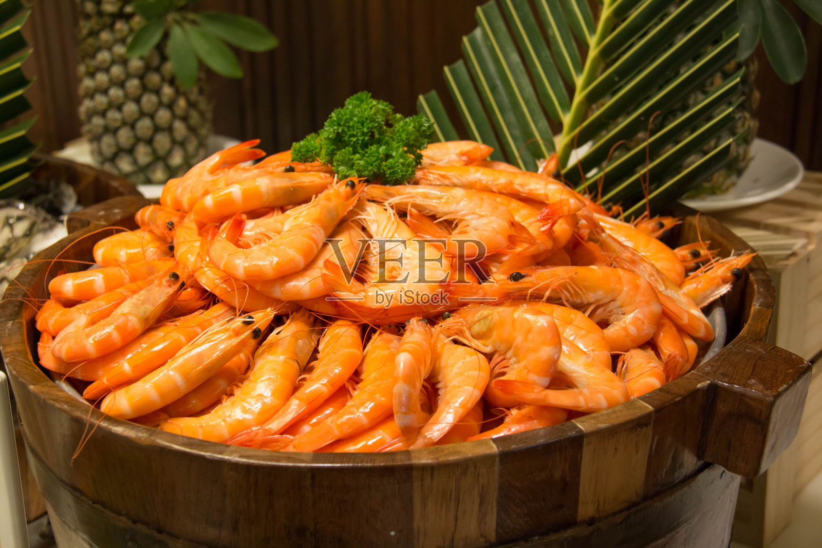 冰煮虾照片摄影图片