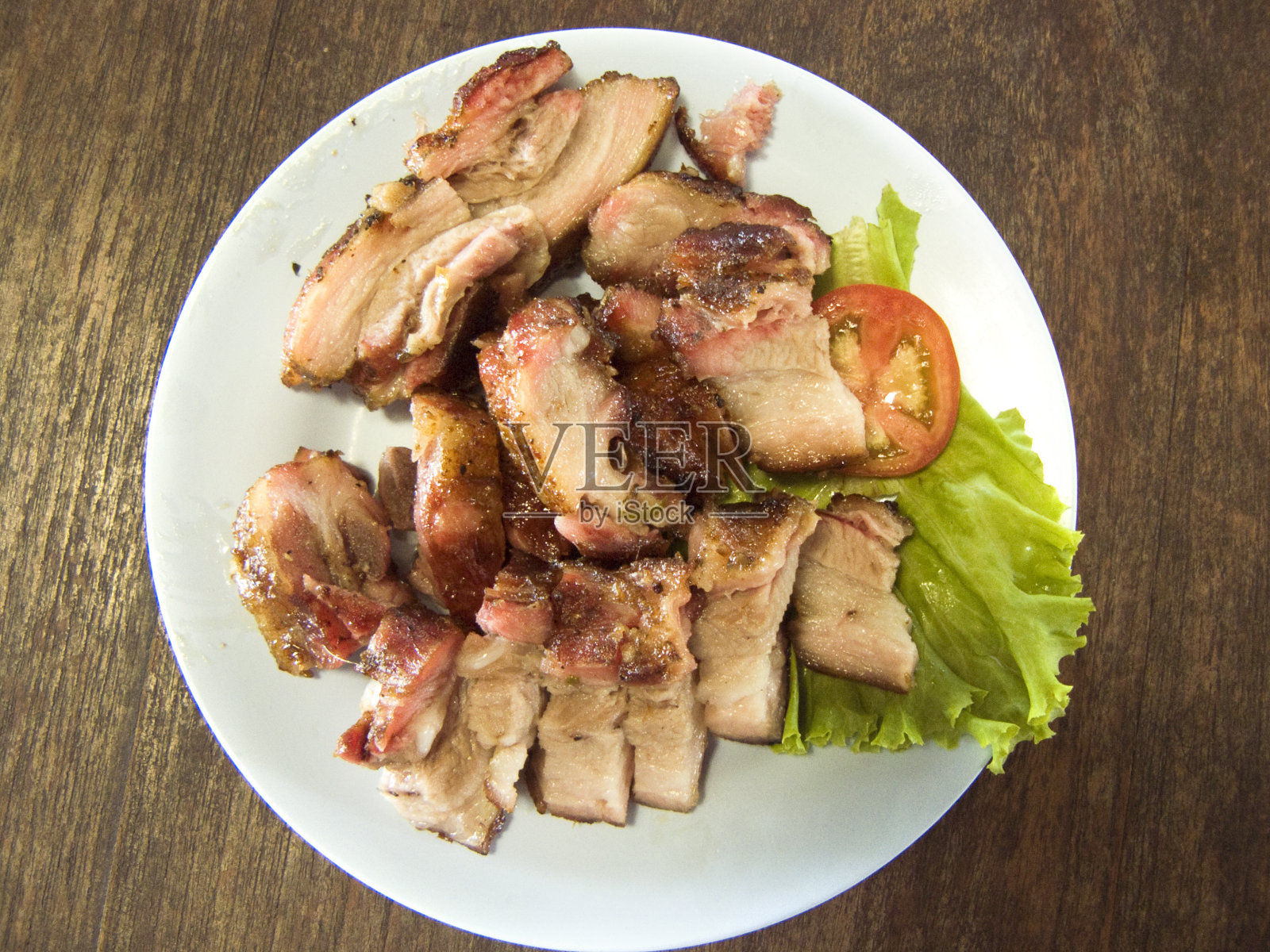 泰式烤猪肉照片摄影图片