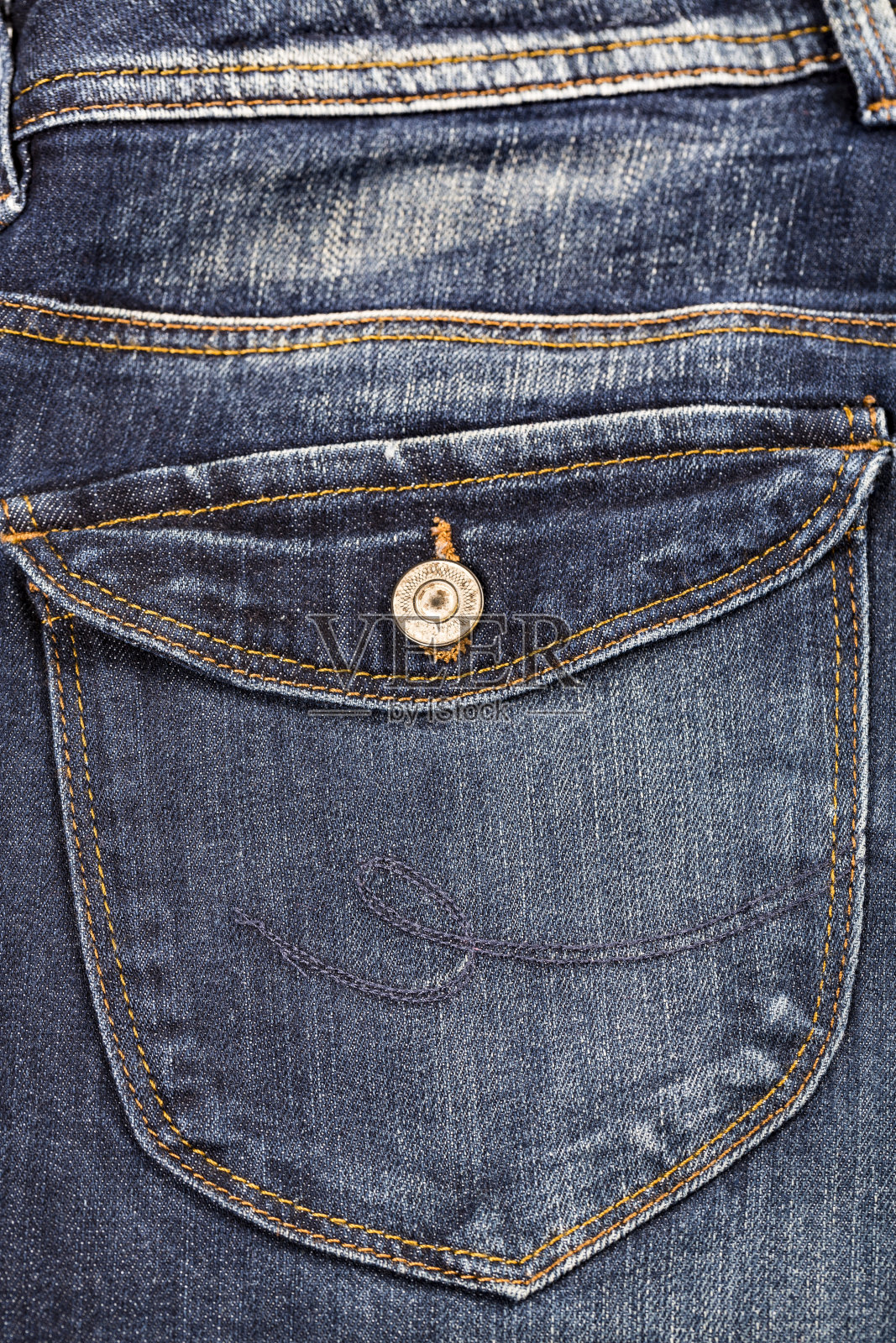 牛仔牛仔裤口袋近距离纹理背照片摄影图片