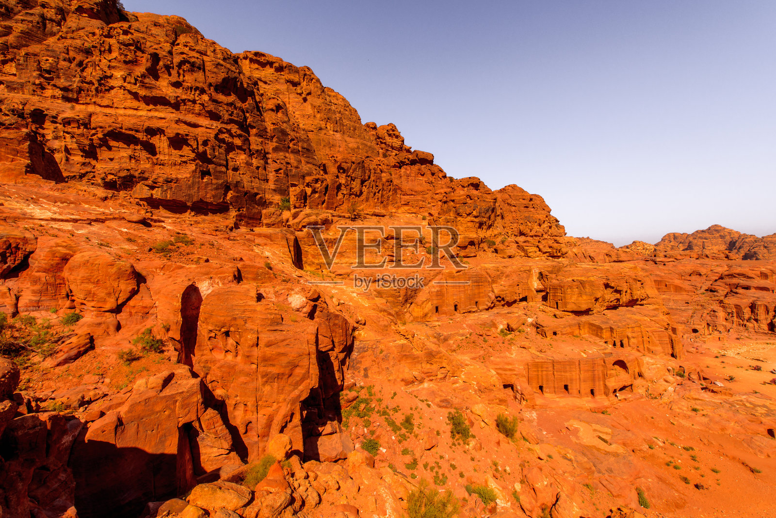 约旦佩特拉的自然风光，世界新七大奇迹之一照片摄影图片