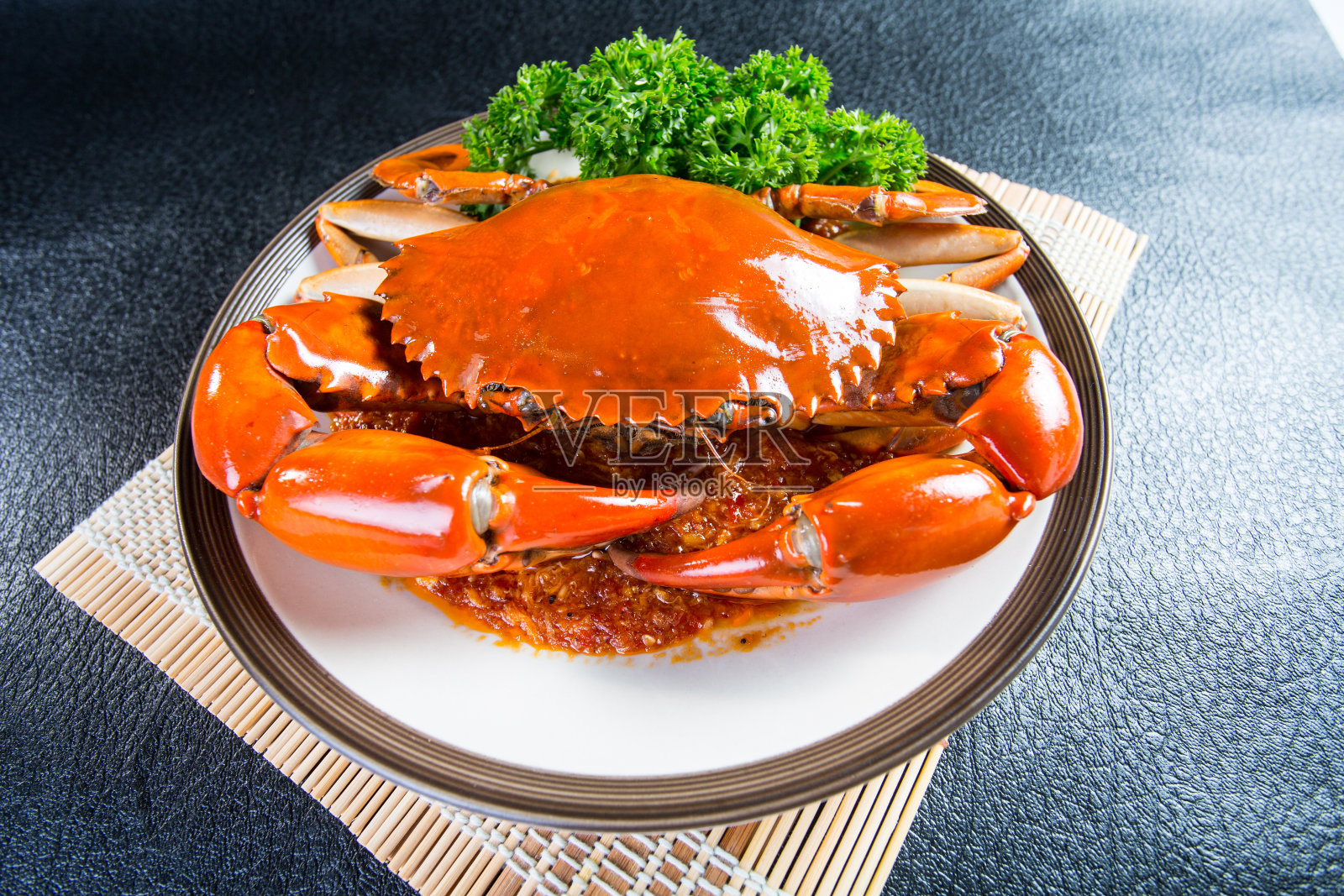 新加坡红辣椒泥蟹照片摄影图片
