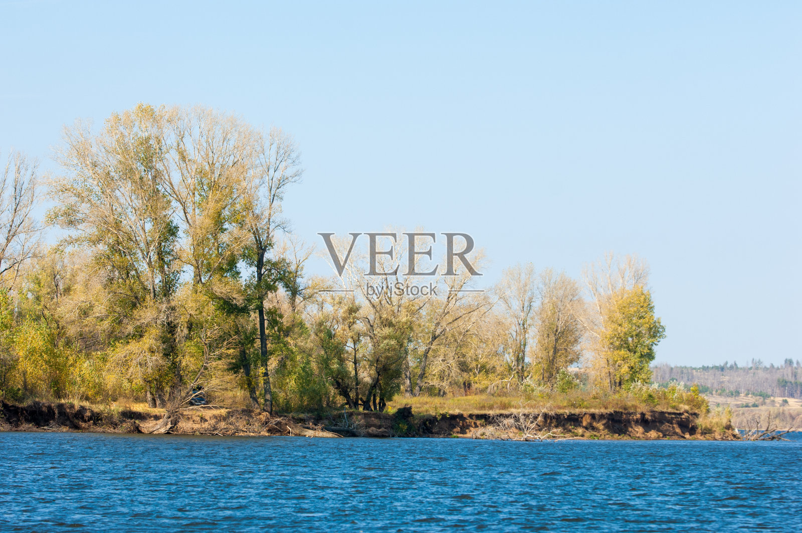 俄罗斯鞑靼斯坦卡马河瀑布照片摄影图片