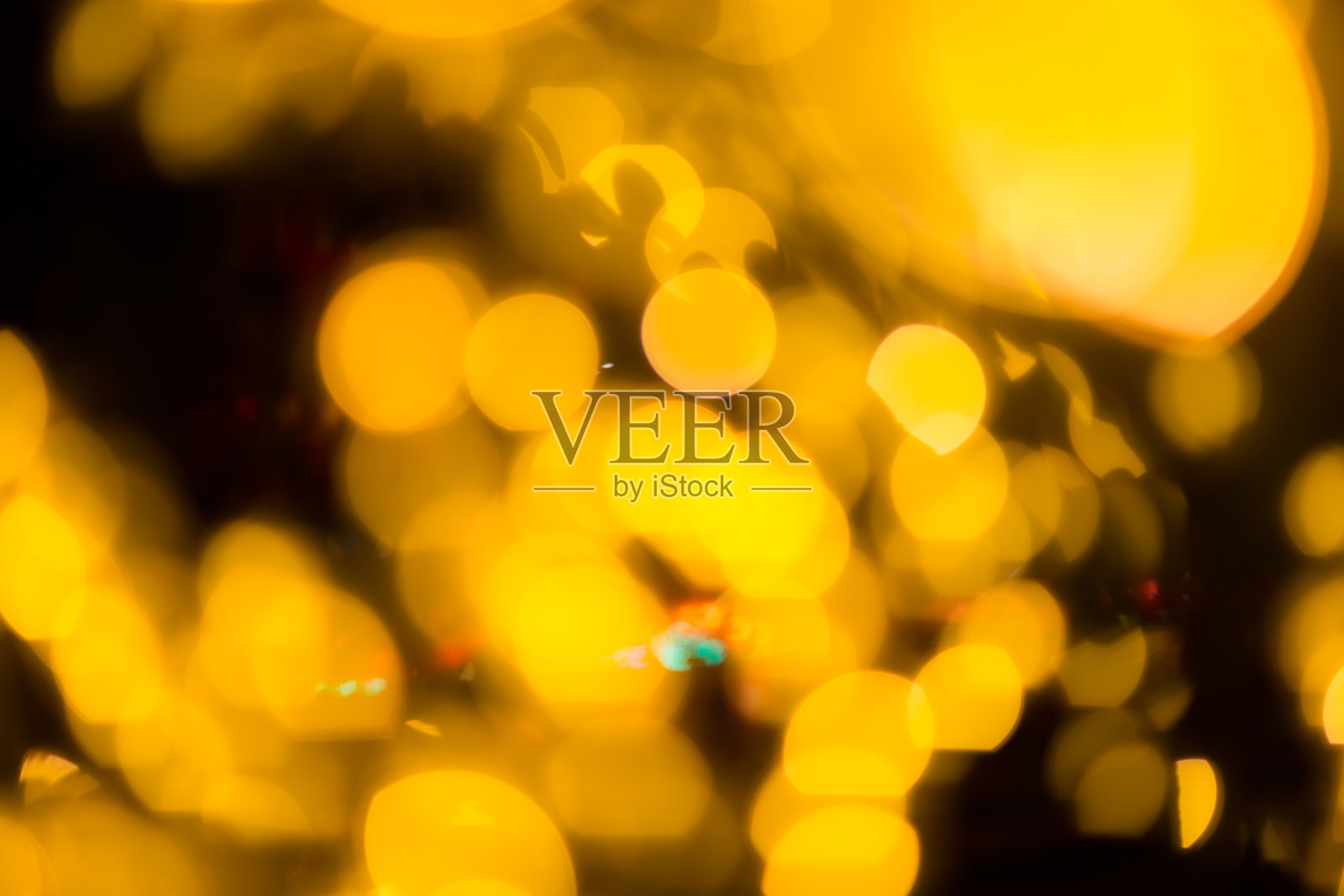 抽象圆散焦圆散焦灯光斑背景，用于圣诞背景或照片合成。照片摄影图片