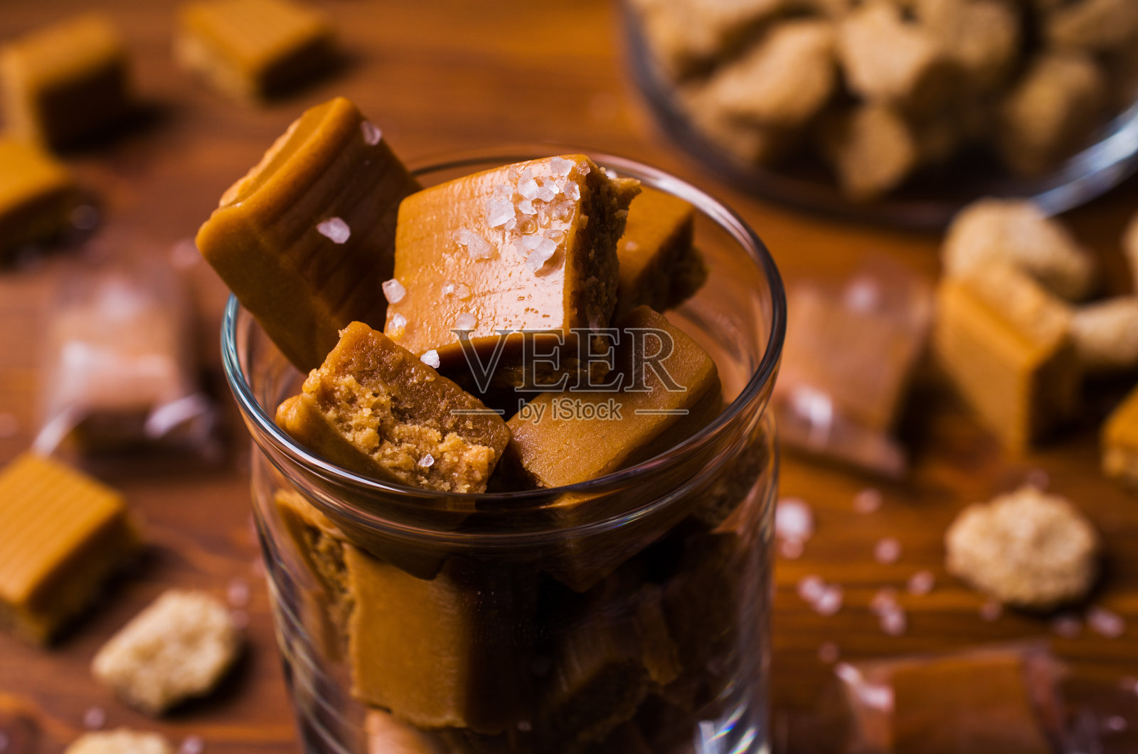 自制的焦糖糖果照片摄影图片