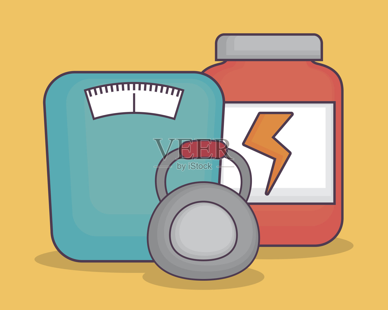 健康健身生活方式设计插画图片素材