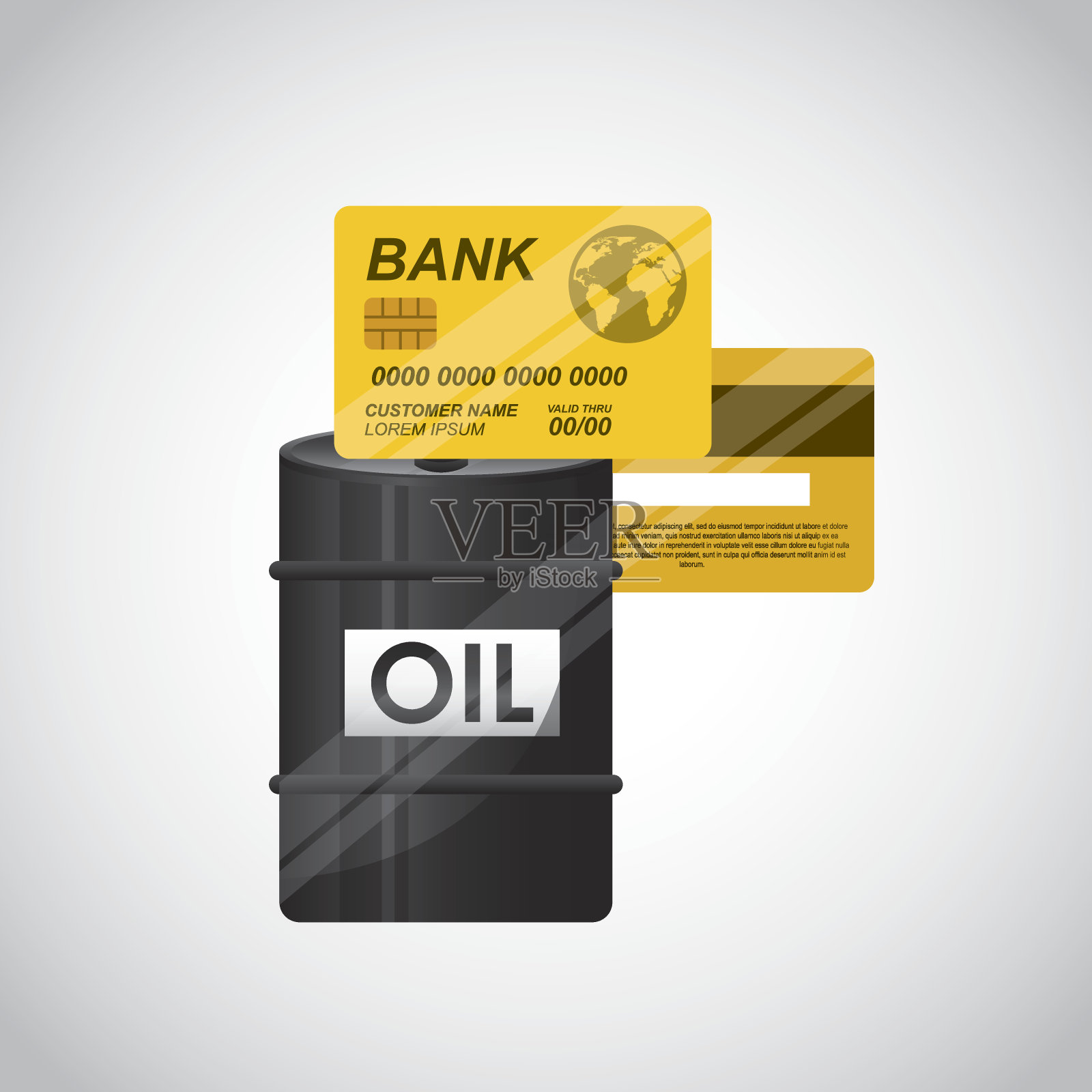 世界石油价格设计插画图片素材