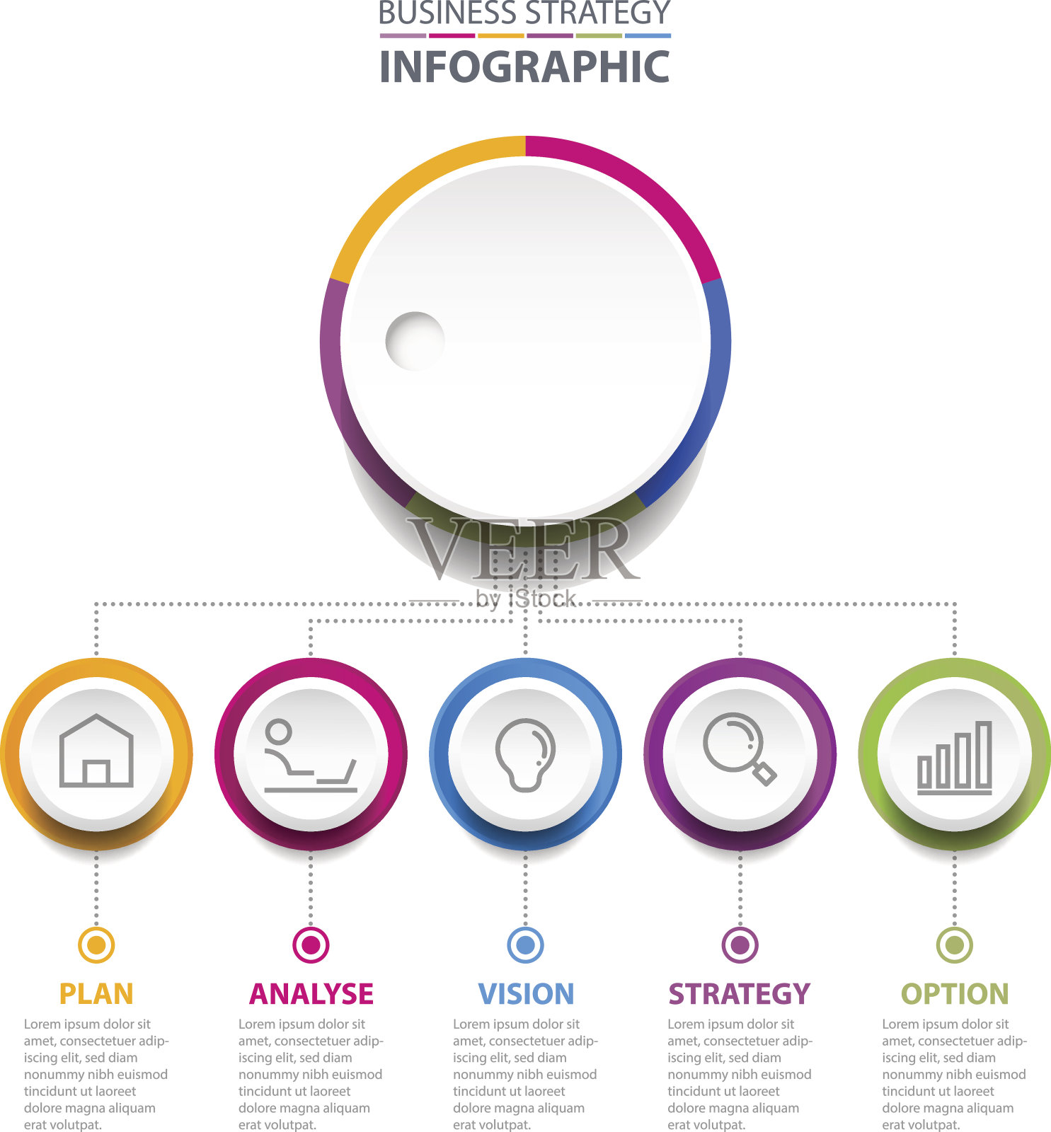 商业信息图设计元素模板图形插图插画图片素材