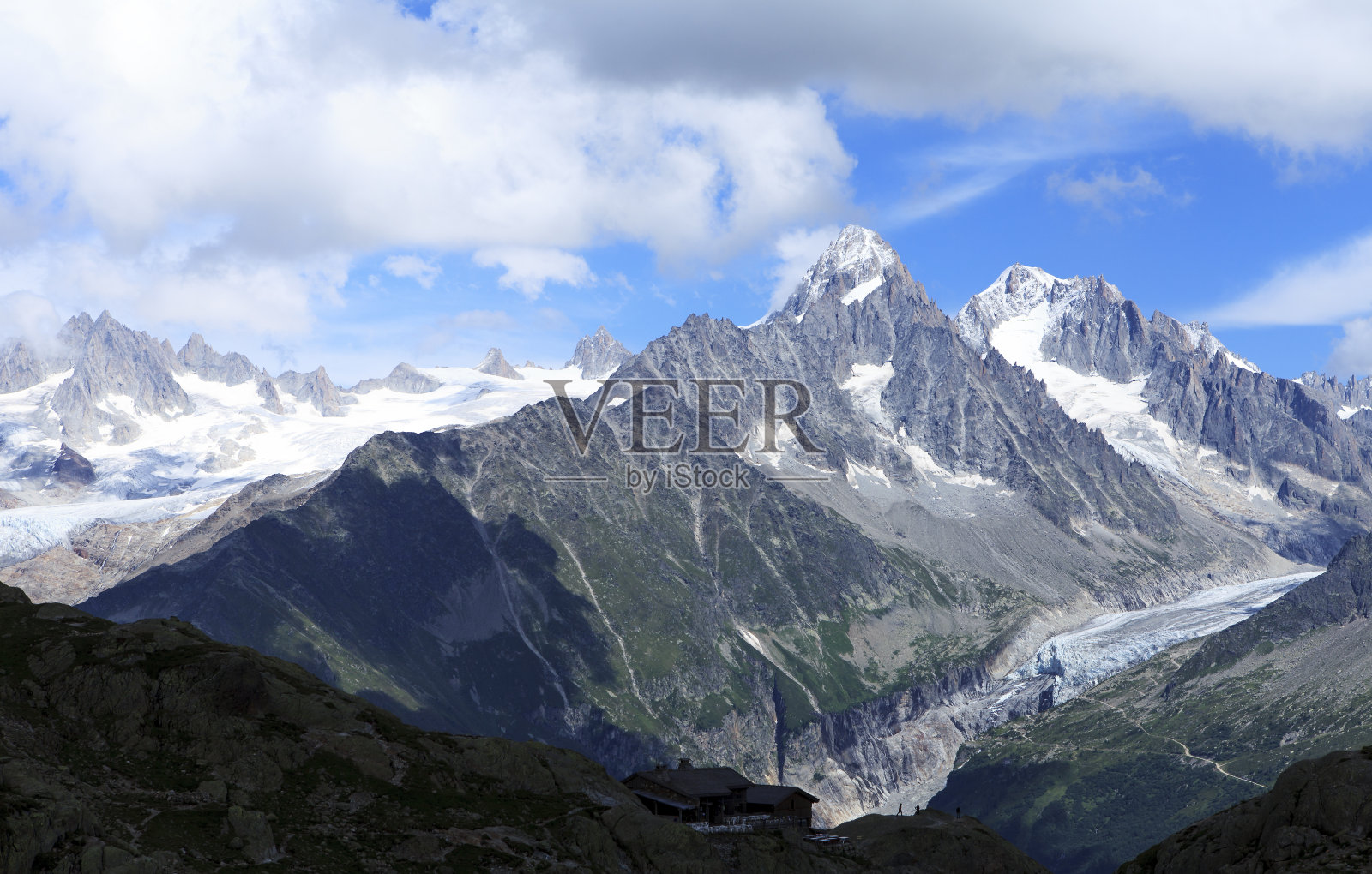 阿尔卑斯山山脉的景色照片摄影图片