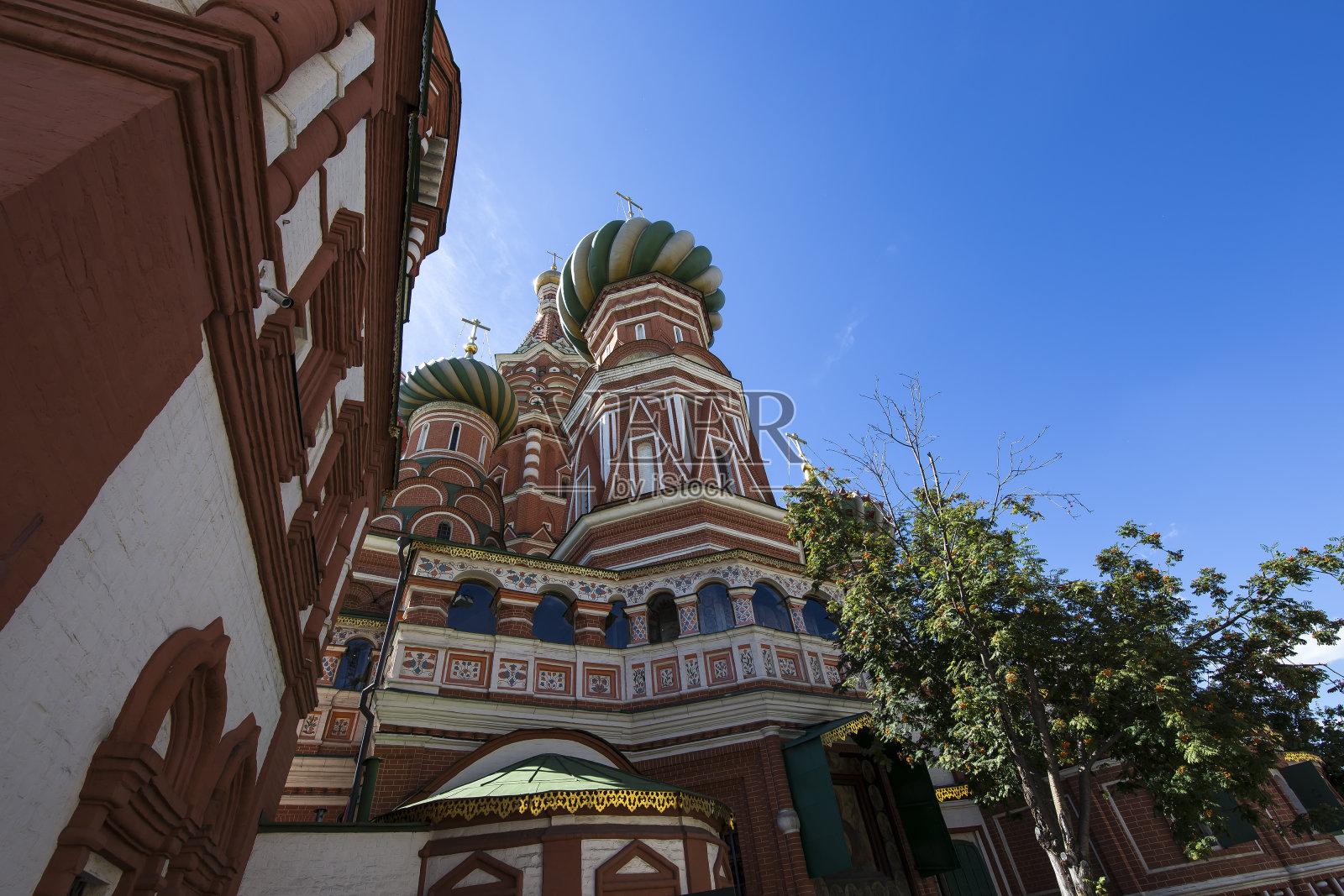 圣罗勒大教堂(神圣的罗勒寺)，红场，莫斯科，俄罗斯照片摄影图片