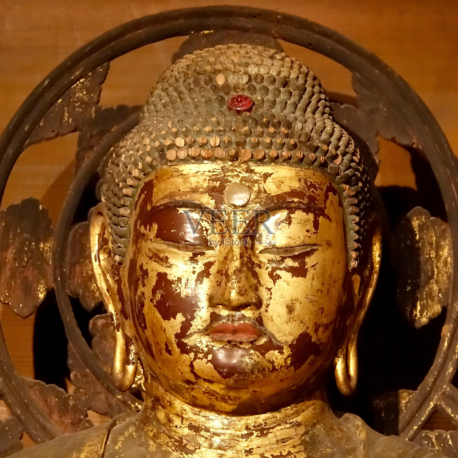 佛像，只面照片摄影图片