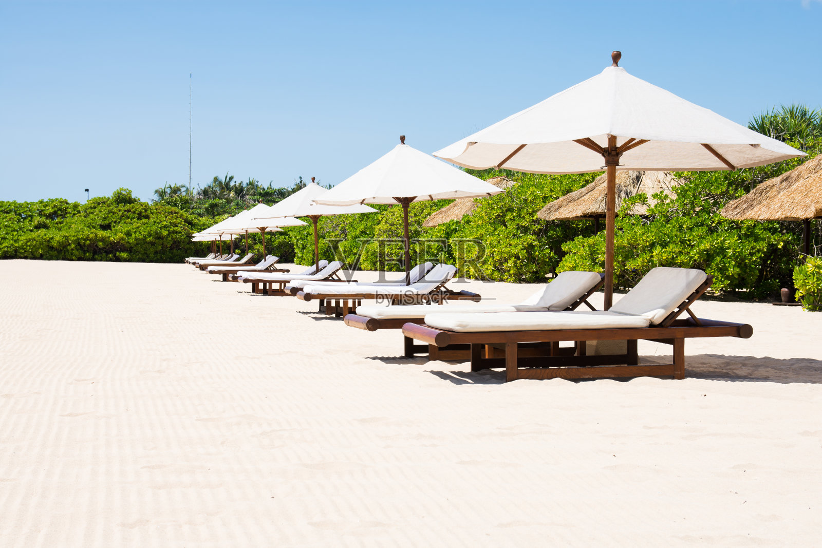 沙滩椅照片摄影图片