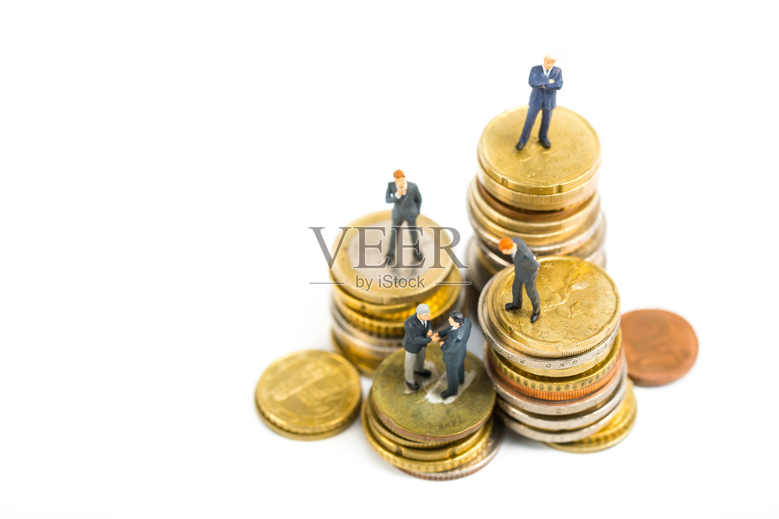 财务团队，一堆钱的商人模型站立照片摄影图片