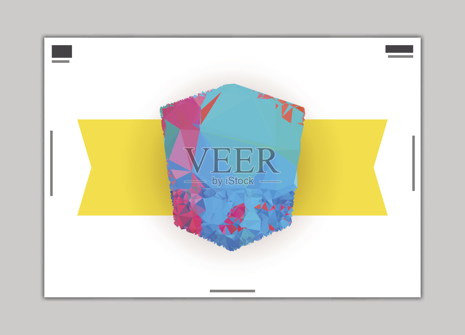 现代抽象平面设计海报布局模板插画图片素材