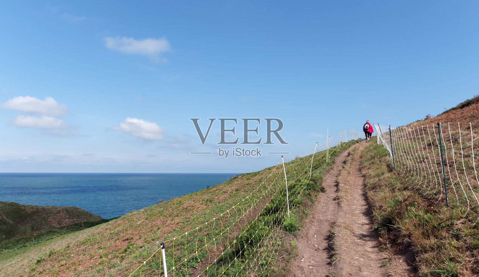 诺曼底海岸的小路照片摄影图片