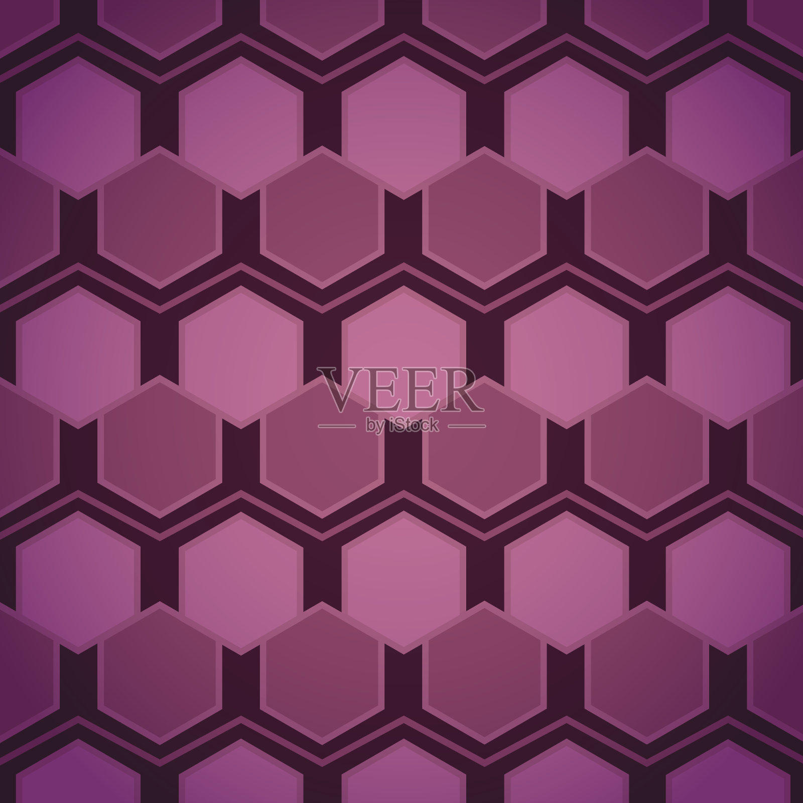 现代几何六边形图案。矢量图插画图片素材