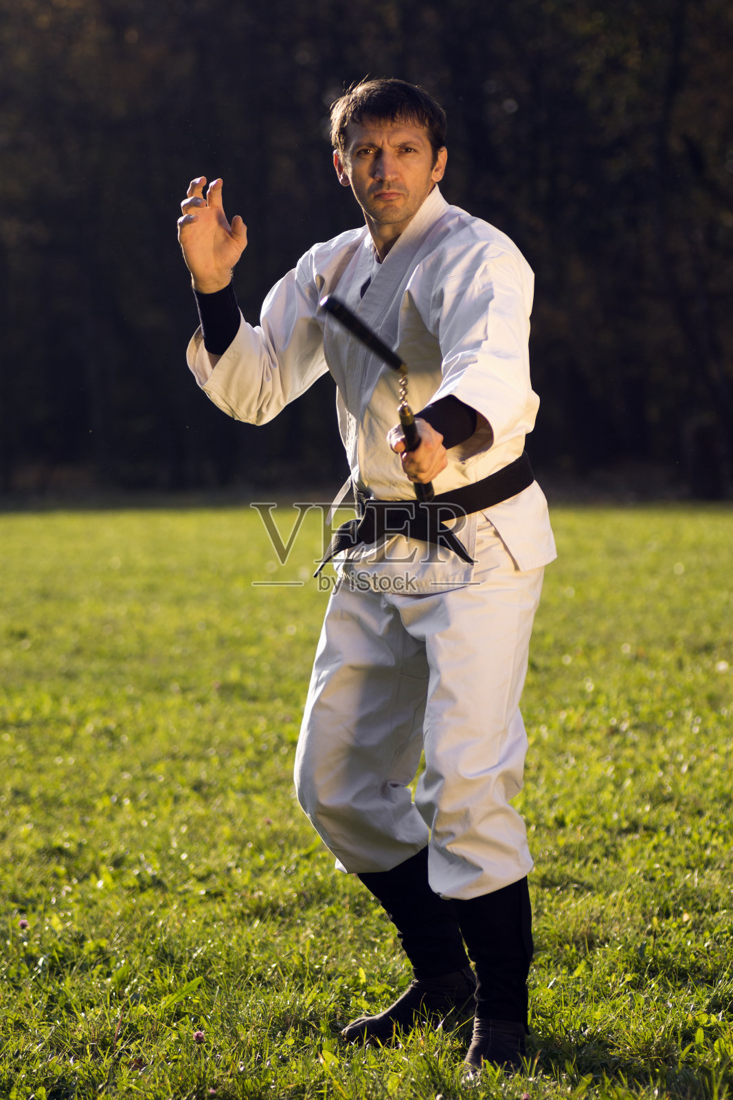 练习用双节棍照片摄影图片