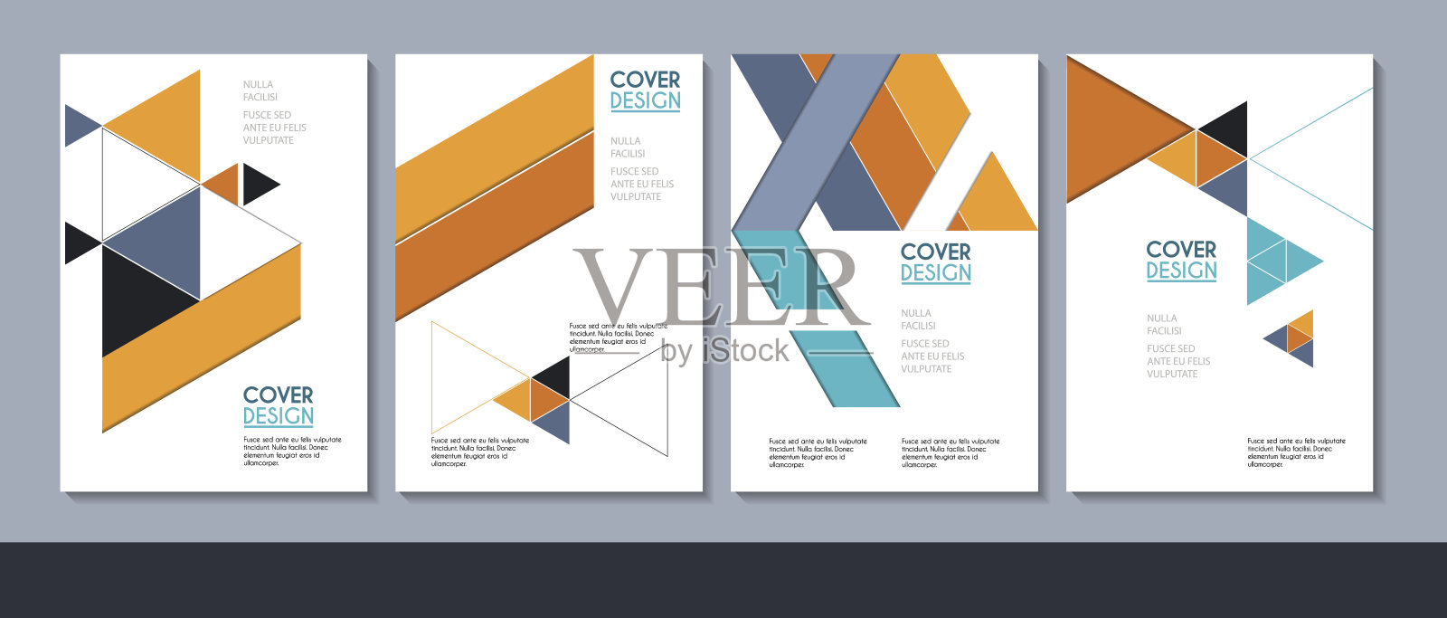 矢量极简封面设计。设计模板素材