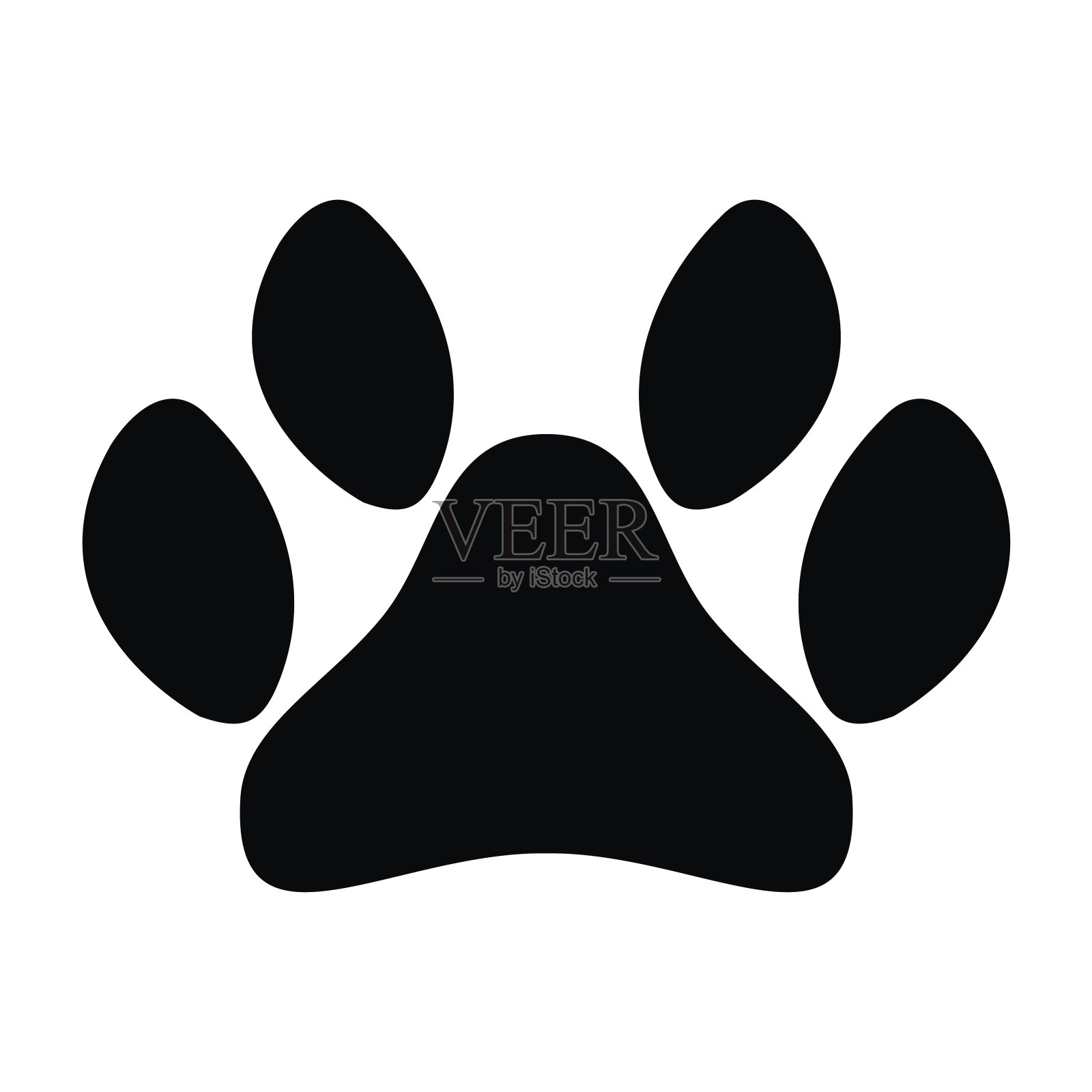 爪印图标设计元素图片