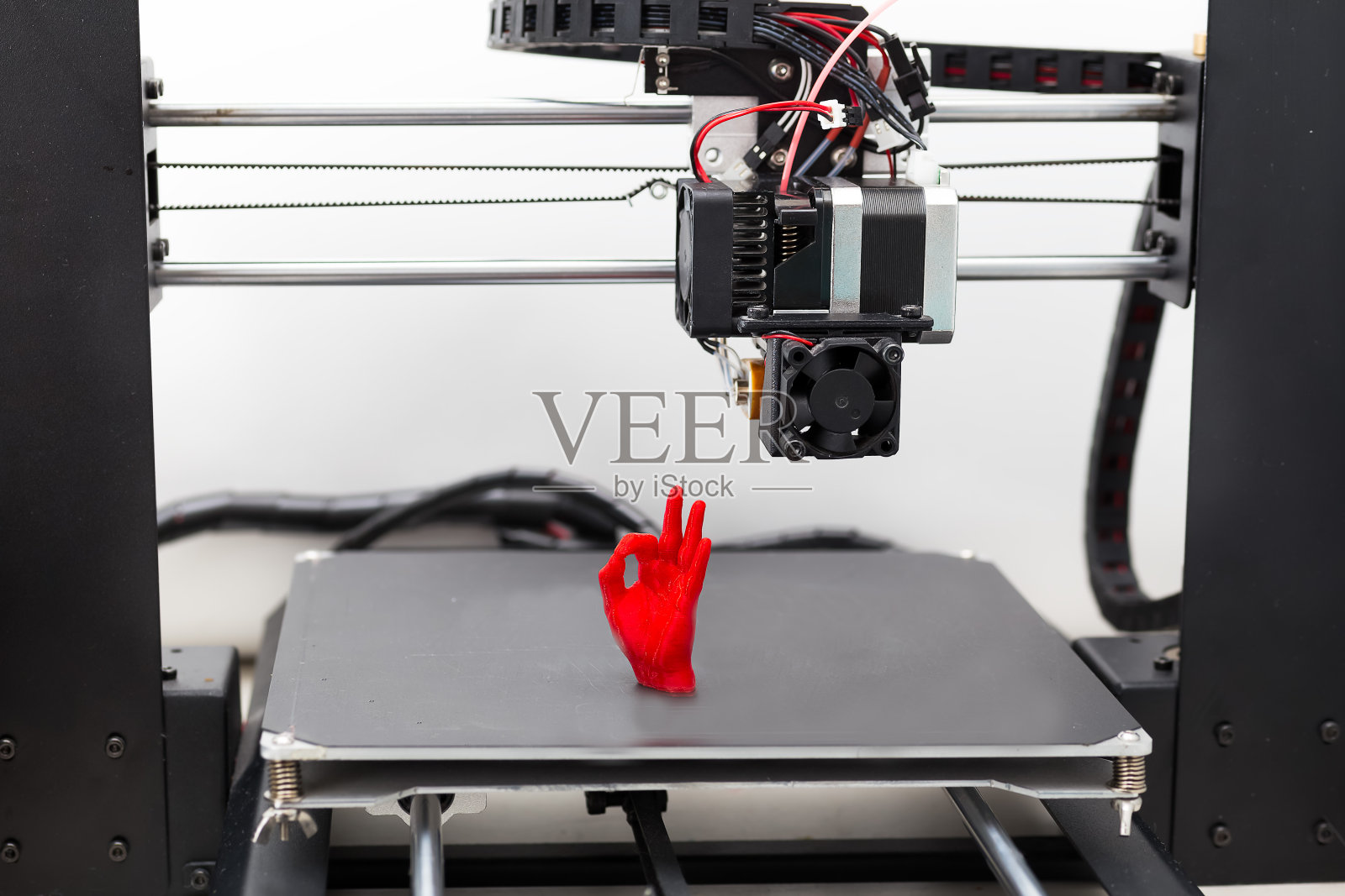 电子三维塑料打印机，3D打印机照片摄影图片