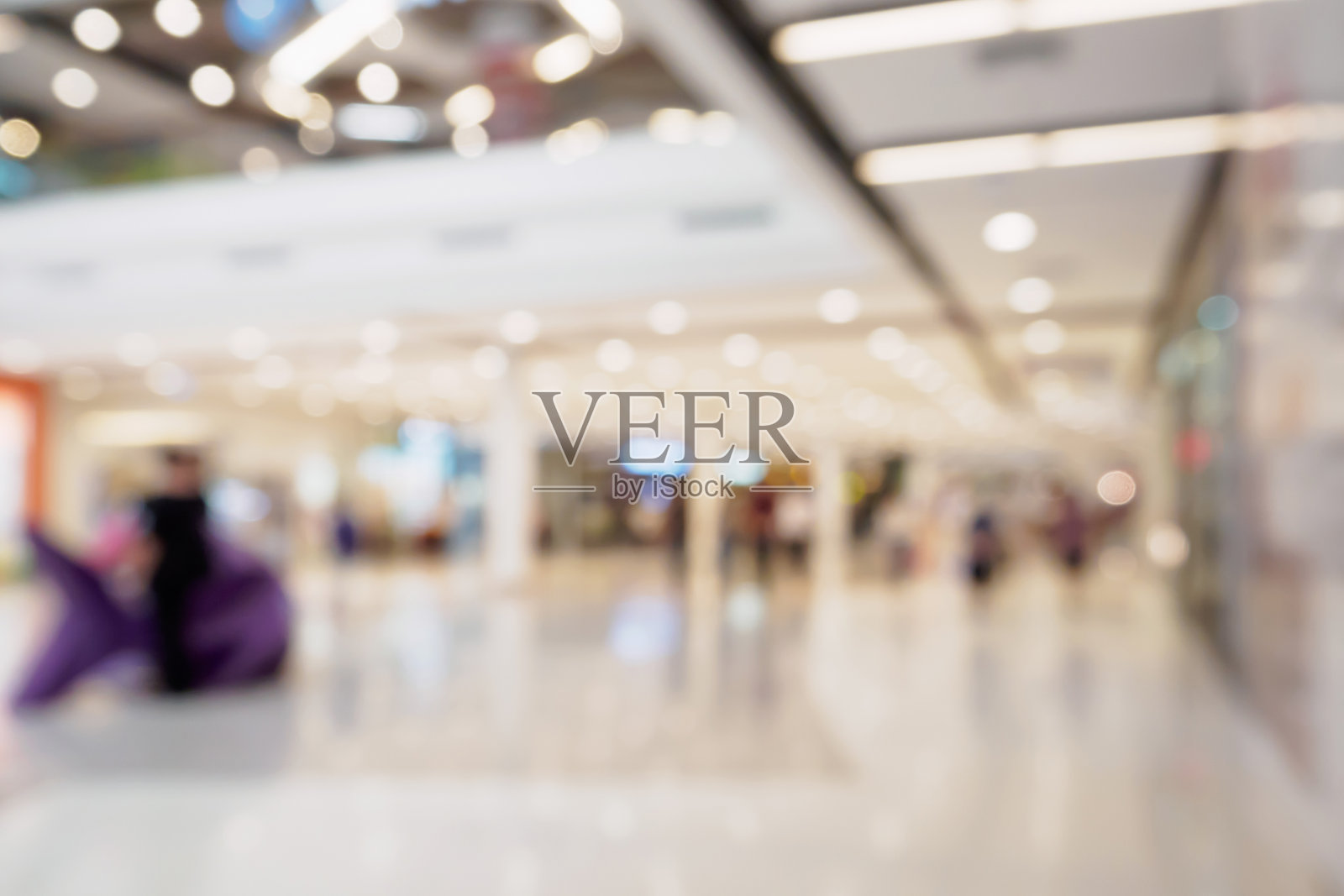 抽象模糊散焦购物中心室内背景照片摄影图片