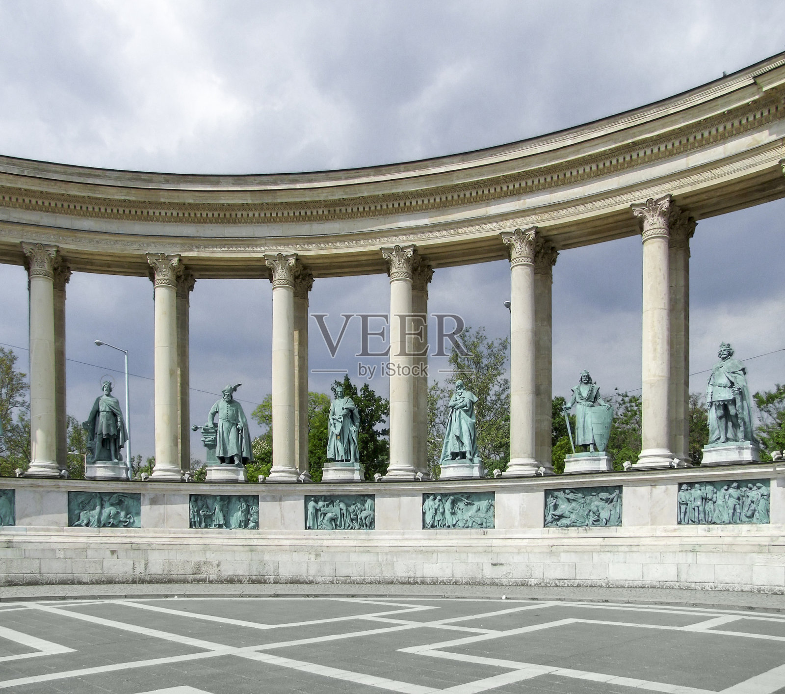 布达佩斯英雄广场照片摄影图片