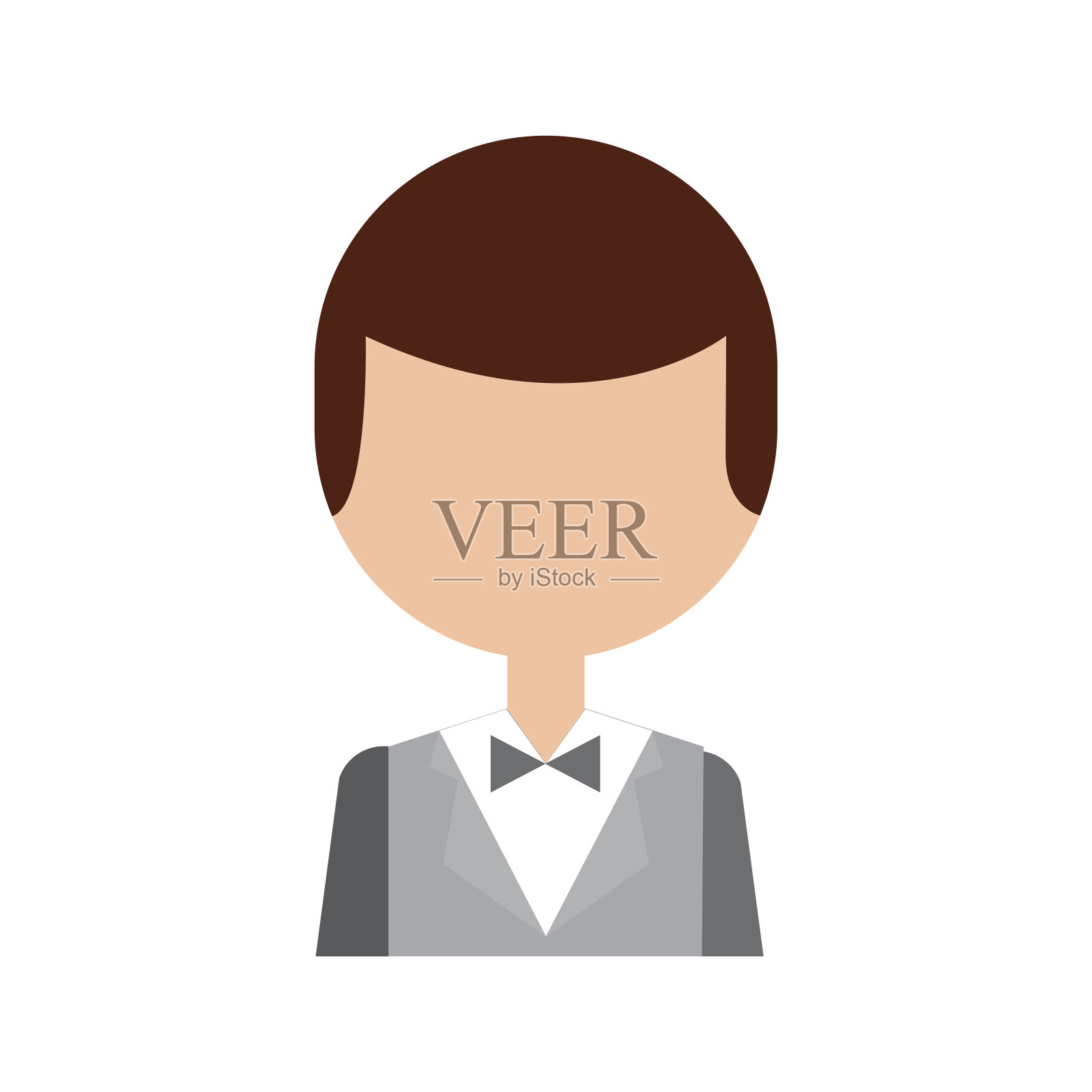 系领结的男士设计元素图片