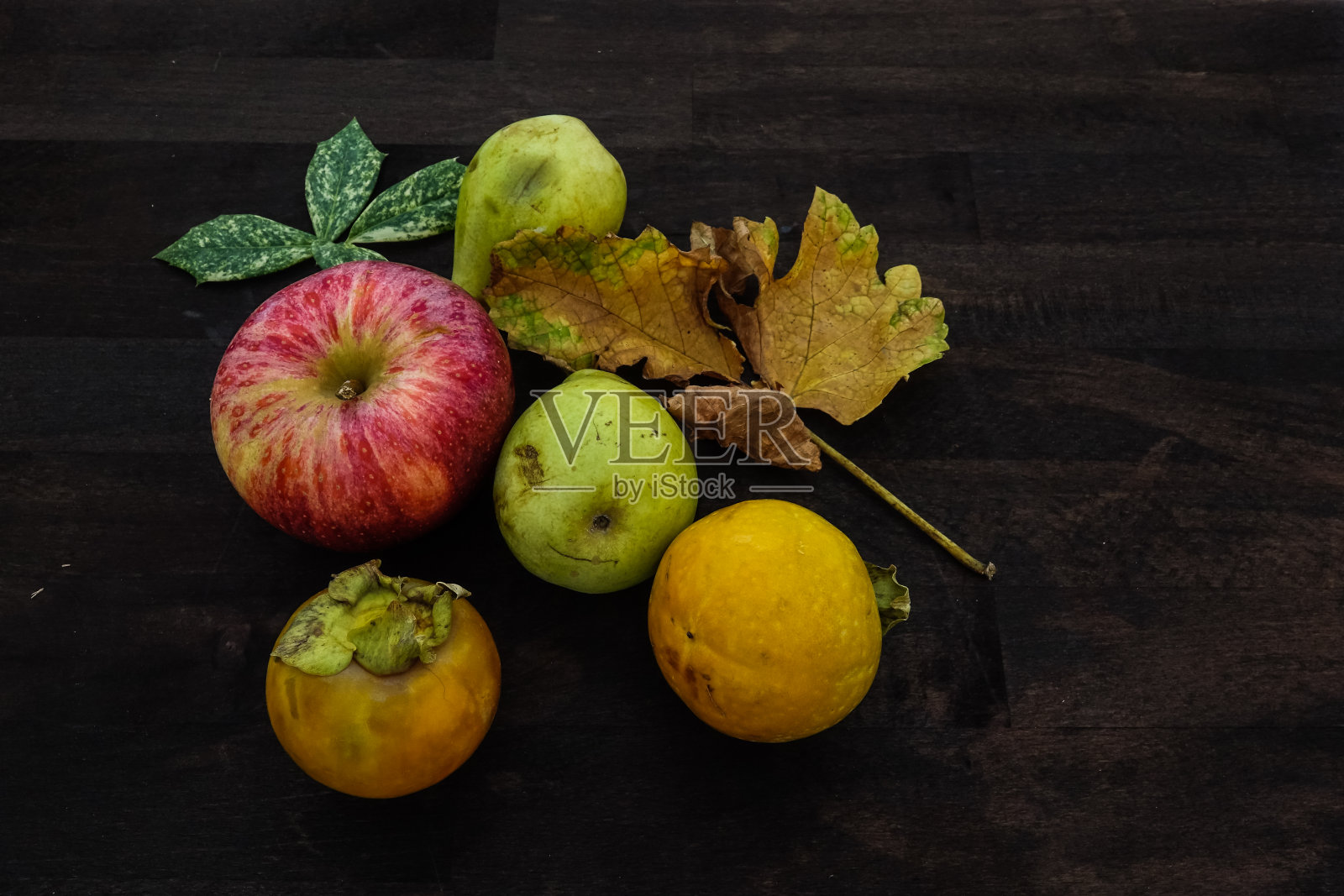 彩色秋季水果照片摄影图片